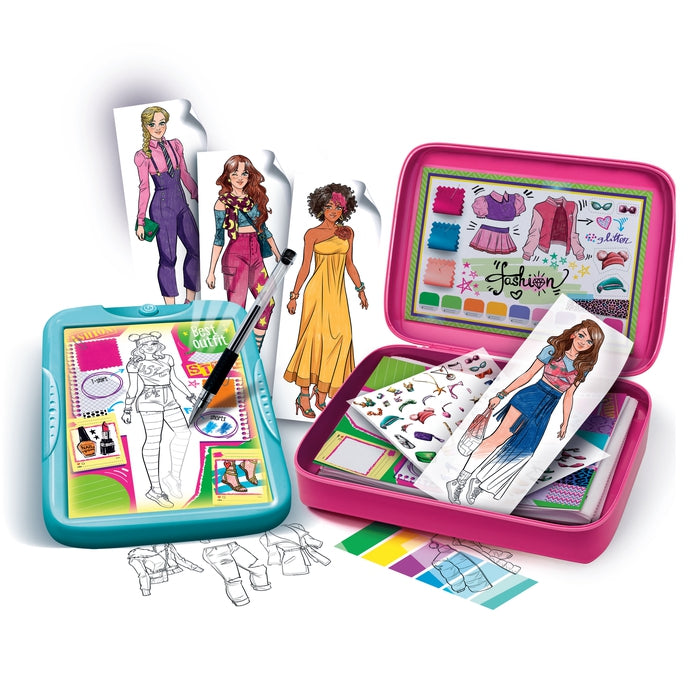 clementoni-idea-fashion-design-studio-mode-atelier-mit-leuchttafel image 2