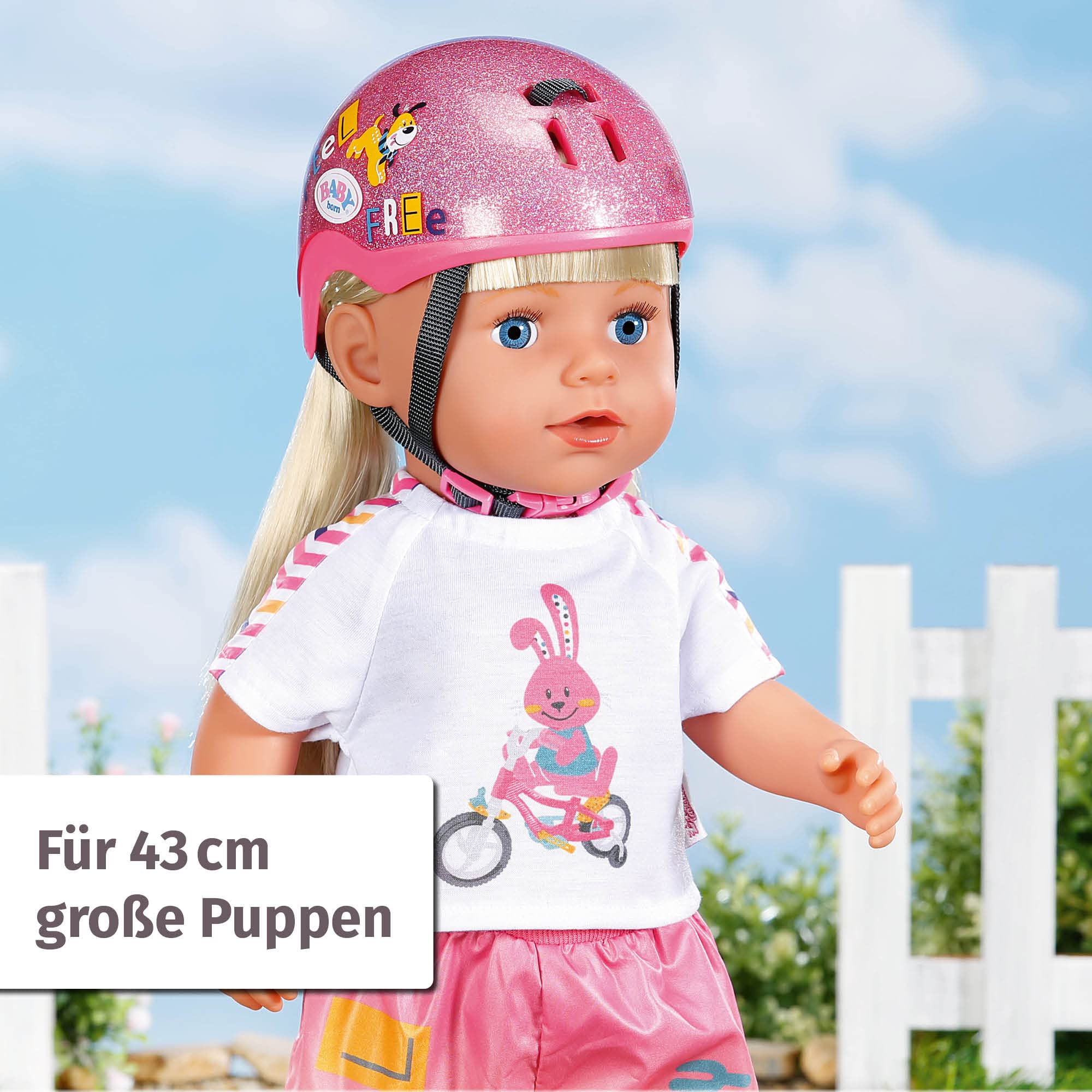 baby-born-fahrradhelm-f-r-43cm-puppen-rosa-glitzer-834909-zapf-creation image 4