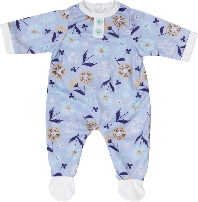 baby-born-strampler-blau-mit-blumenmotiv-puppenkleidung-f-r-43cm-puppen image 1
