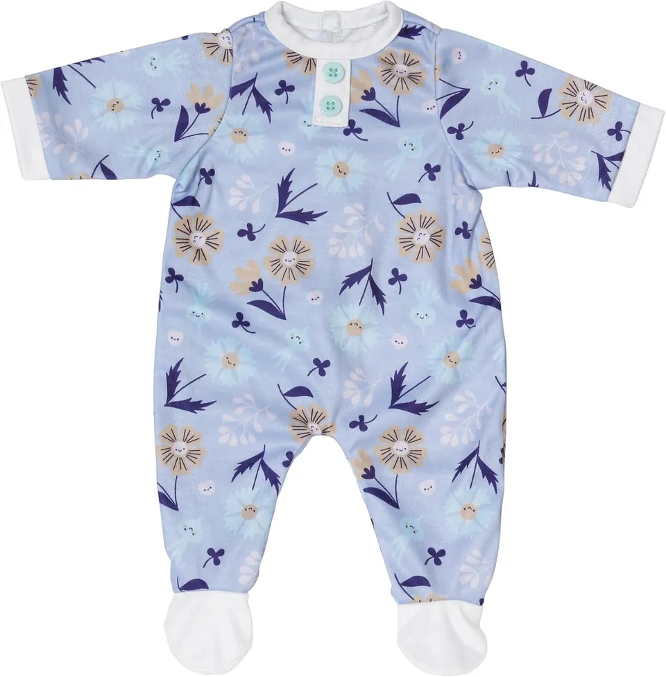 baby-born-strampler-blau-mit-blumenmotiv-puppenkleidung-f-r-43cm-puppen image 1