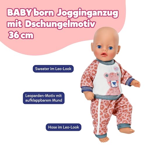 baby-born-little-jogginganzug-dschungel-f-r-36-cm-puppen-mit-sweatshirt image 8