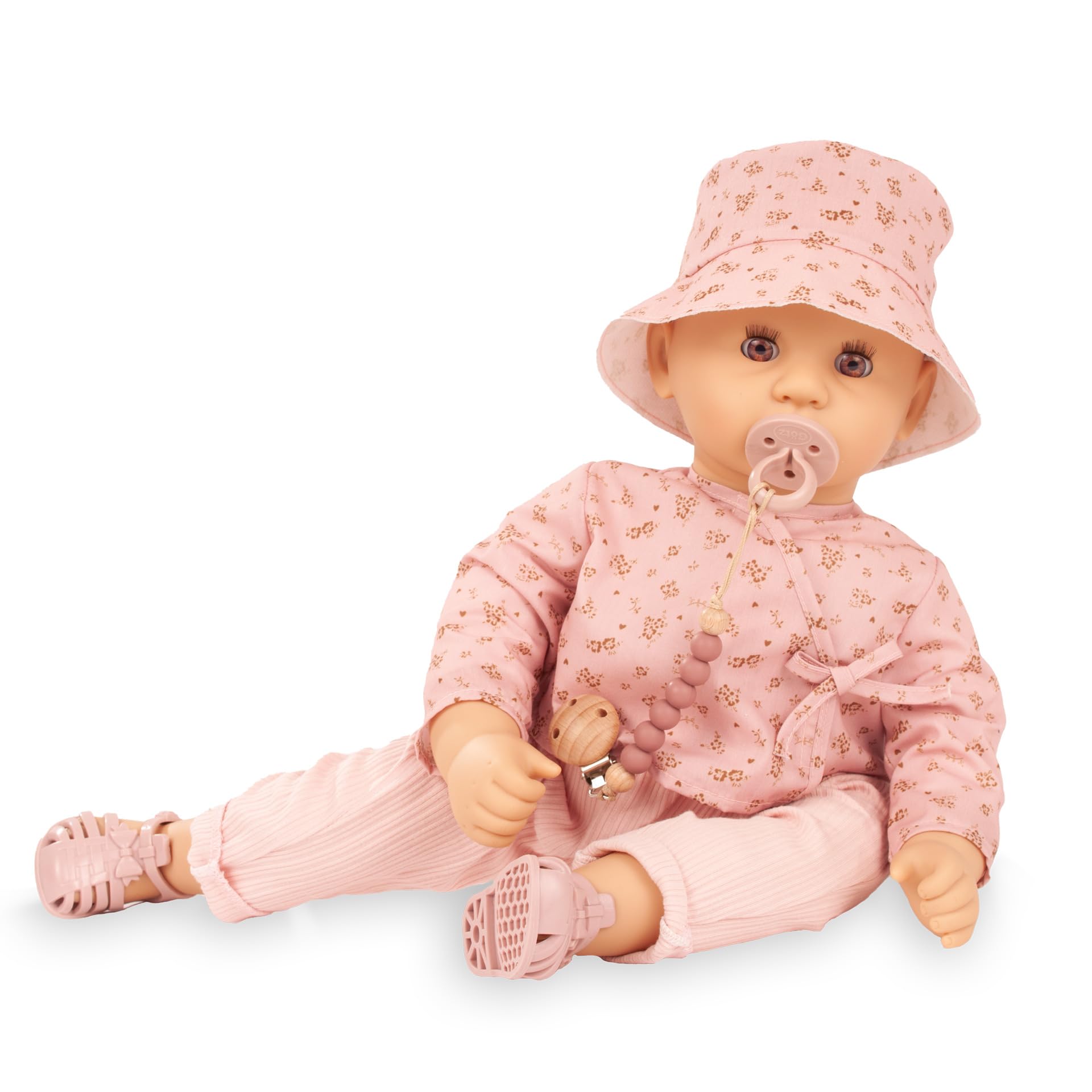 g-tz-cookie-millefleur-puppe-48-cm-babypuppe-mit-schlafaugen-9-teilig image 2
