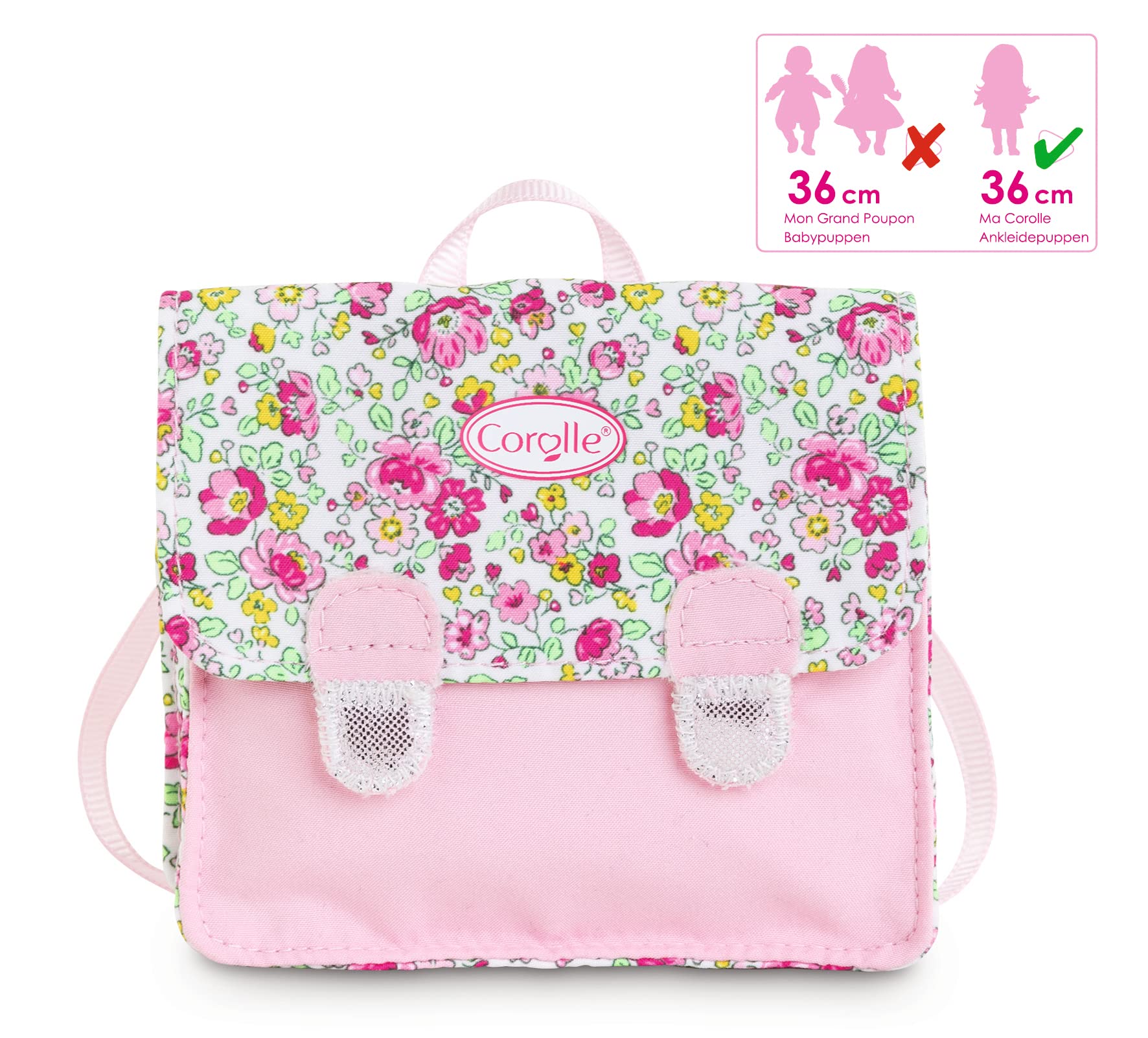 corolle-9000212340-schultasche-floral-f-r-36-cm-macorolle-puppen image 4