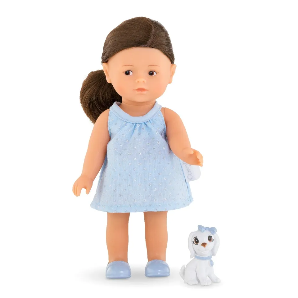 corolle-mini-corollines-romy-20cm-vollvinylpuppe-mit-hund-und-vanilleduft image 1