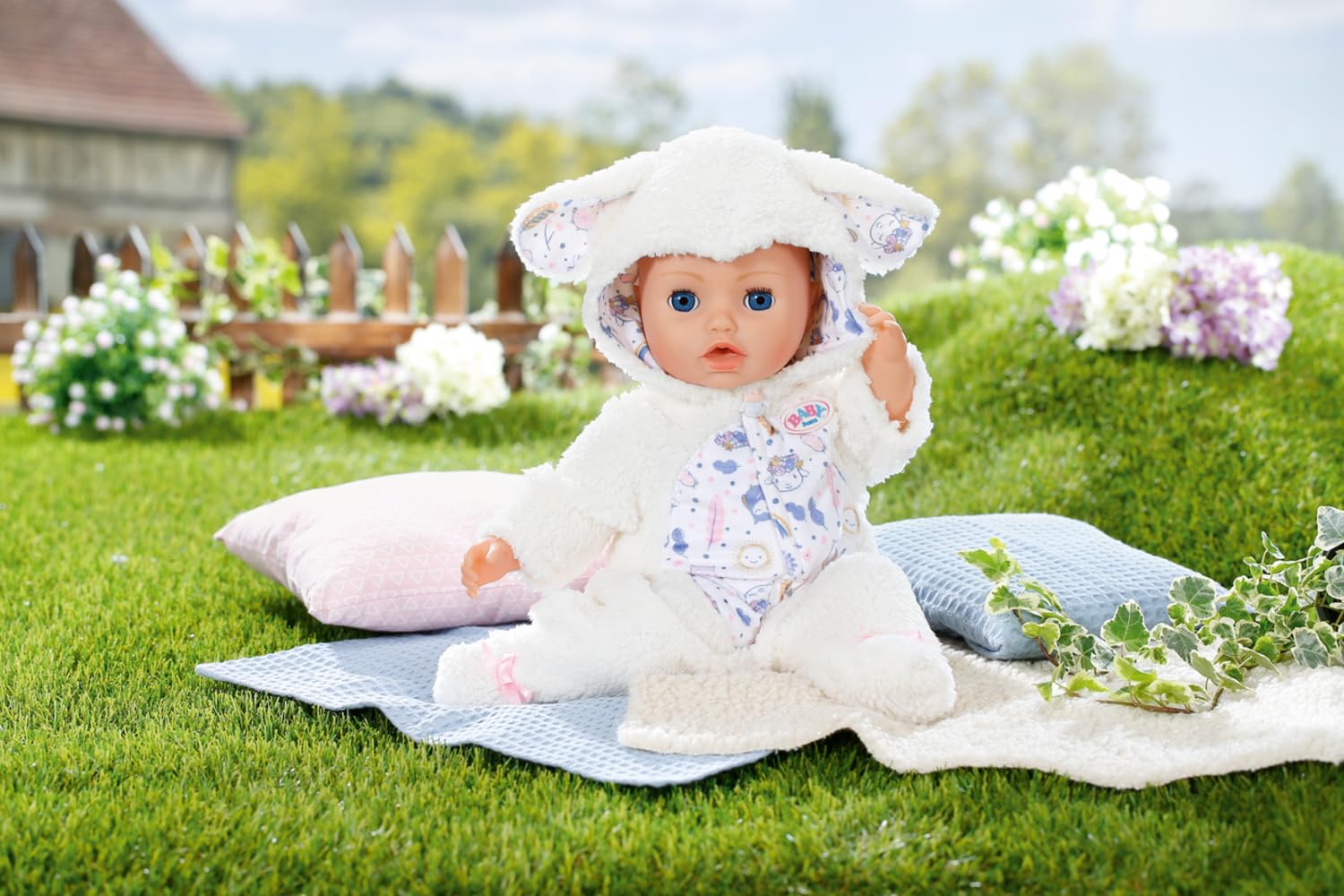 baby-born-schaf-strampler-mit-kapuze-puppenkleidung-f-r-43-cm-puppen image 2