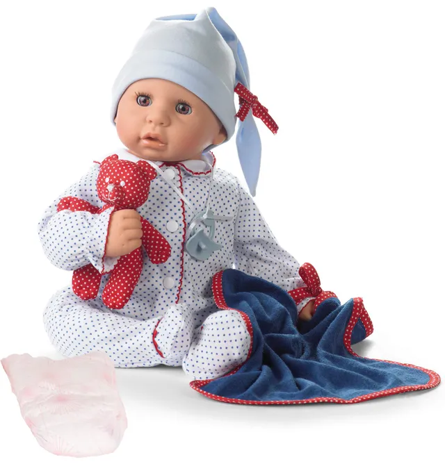 g-tz-cookie-blue-spots-1161034-babypuppe-48-cm-weichk-rper-braune-schlafaugen image 1