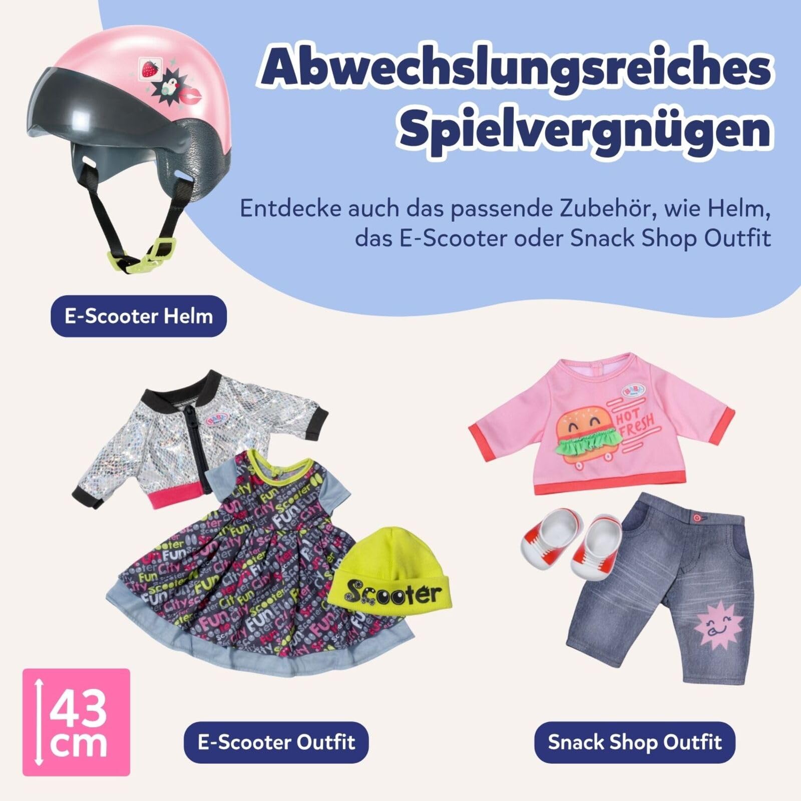 baby-born-e-scooter-ferngesteuerter-roller-mit-zubeh-r-f-r-43-cm-puppen image 7