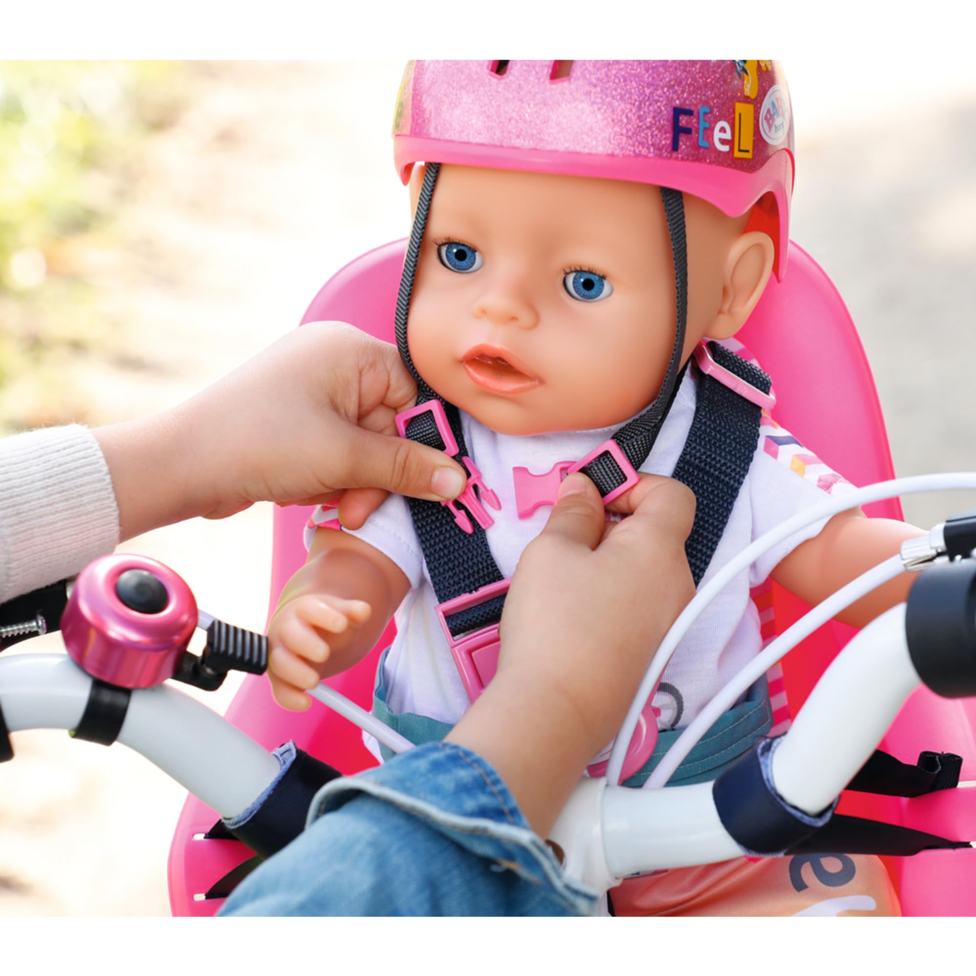 baby-born-fahrradhelm-f-r-43-cm-puppen-rosa-glitzer-puppenzubeh-r image 3