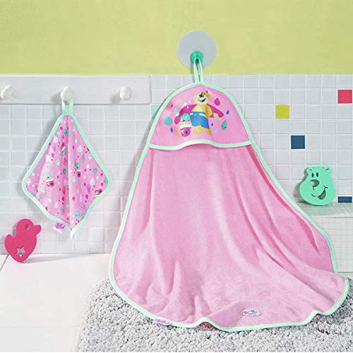 baby-born-bath-kapuzenhandtuch-schwamm-puppenzubeh-r-4-teilig-rosa-f-r-43-cm-pup image 7