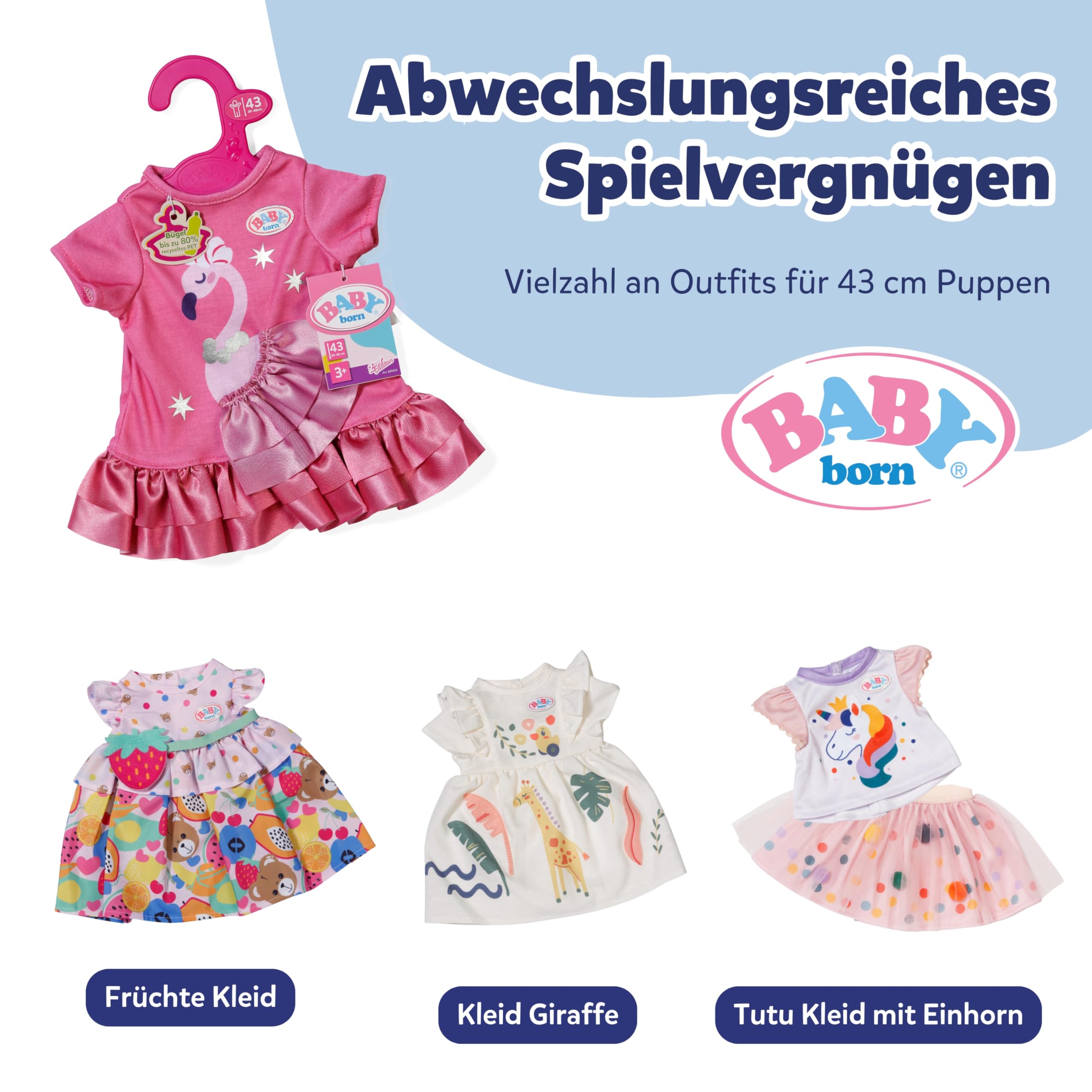 baby-born-flamingokleid-puppenkleid-f-r-43-cm-puppen-in-rosa image 5