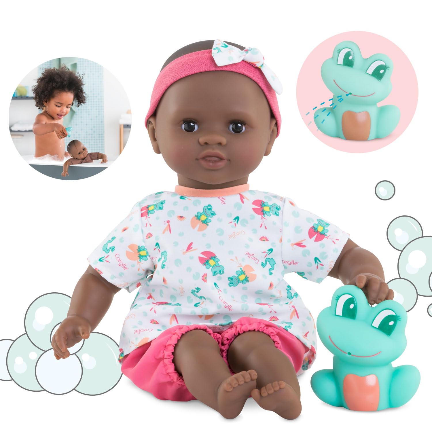 corolle-mon-premier-poupon-badebaby-alyz-e-30cm-badepuppe-mit-badetier image 4