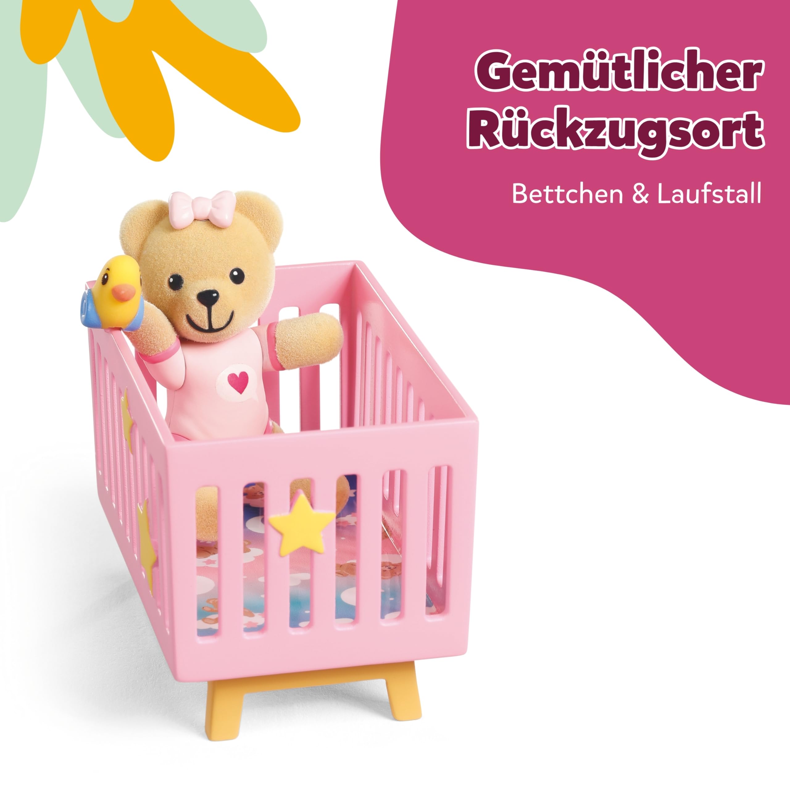 baby-born-minis-laufstall-spielset-mit-teddy-und-ente-berta image 4