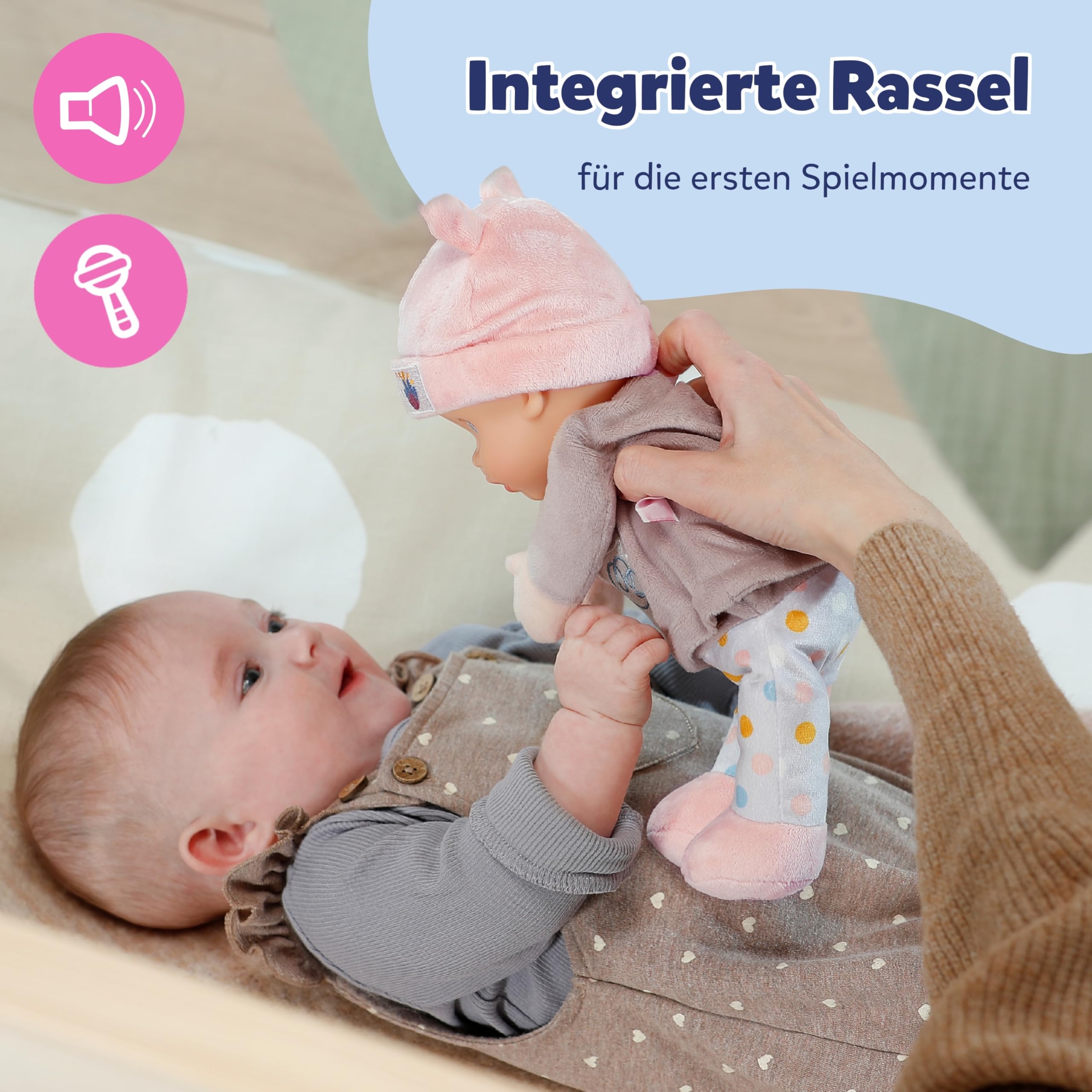 baby-born-for-babies-sweetie-mauve-30-cm-stoffpuppe-mit-rassel image 4