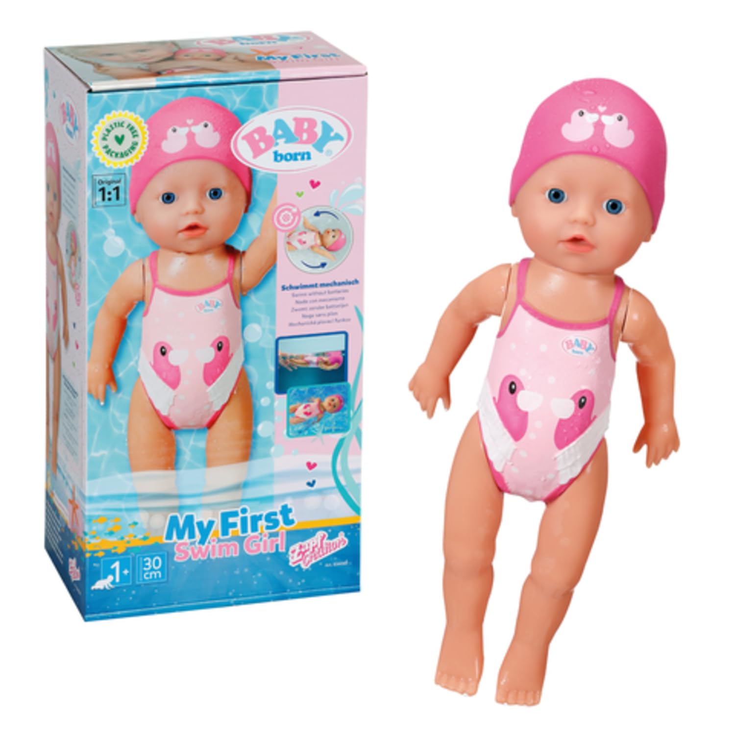 baby-born-my-first-swim-girl-aufzieh-badepuppe-30-cm image 1