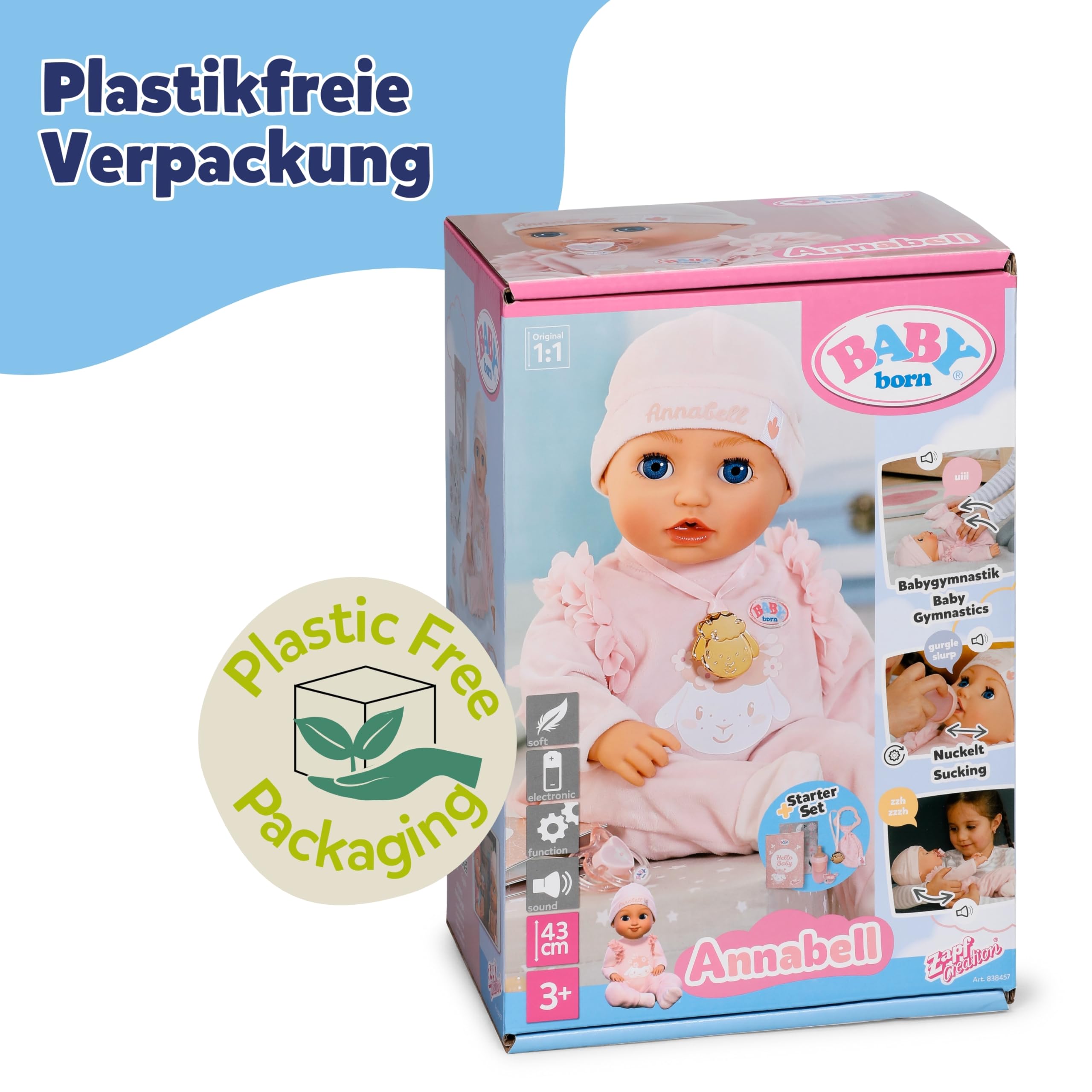 baby-born-annabell-43-cm-babypuppe-mit-sound-und-7-funktionen image 8
