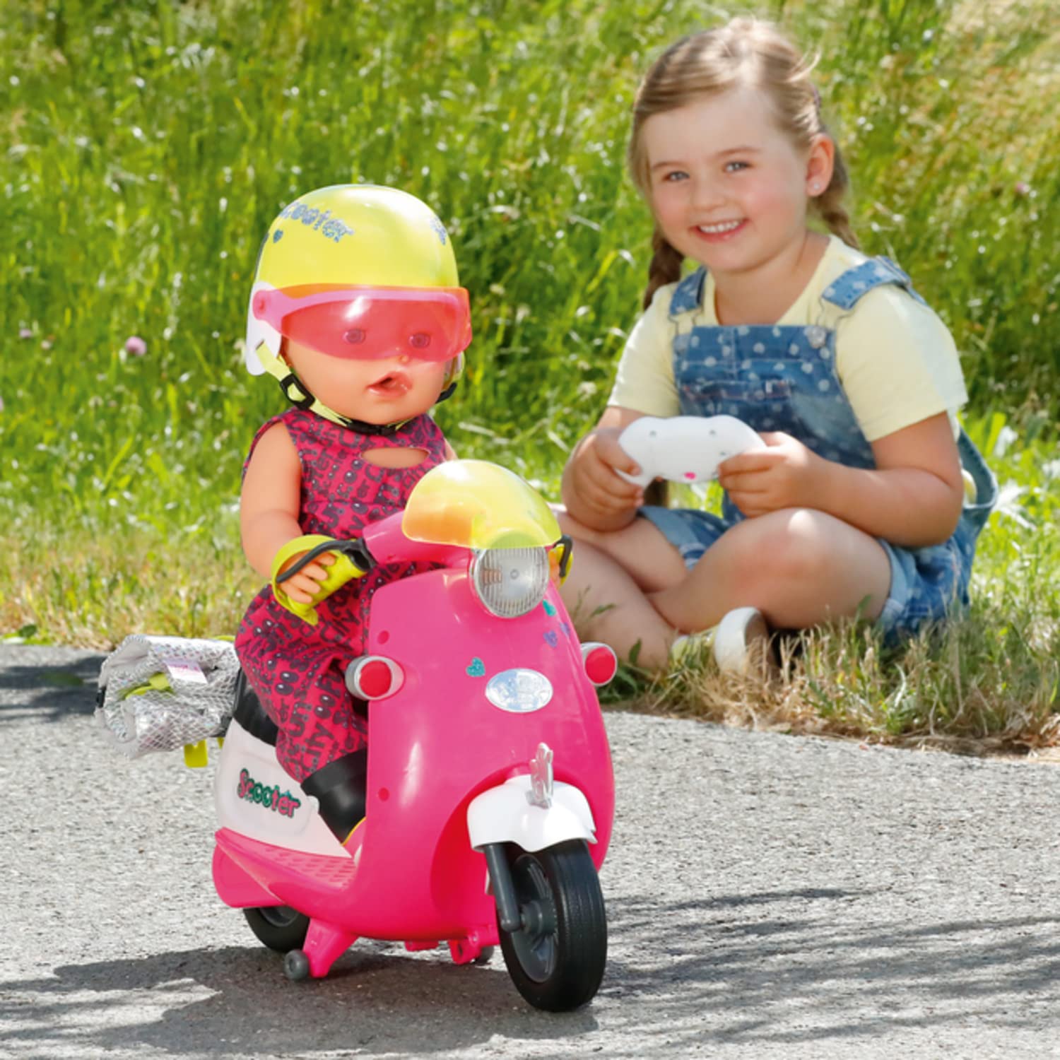 baby-born-city-rc-glam-scooter-ferngesteuert-mit-licht-f-r-puppen-rosa image 7