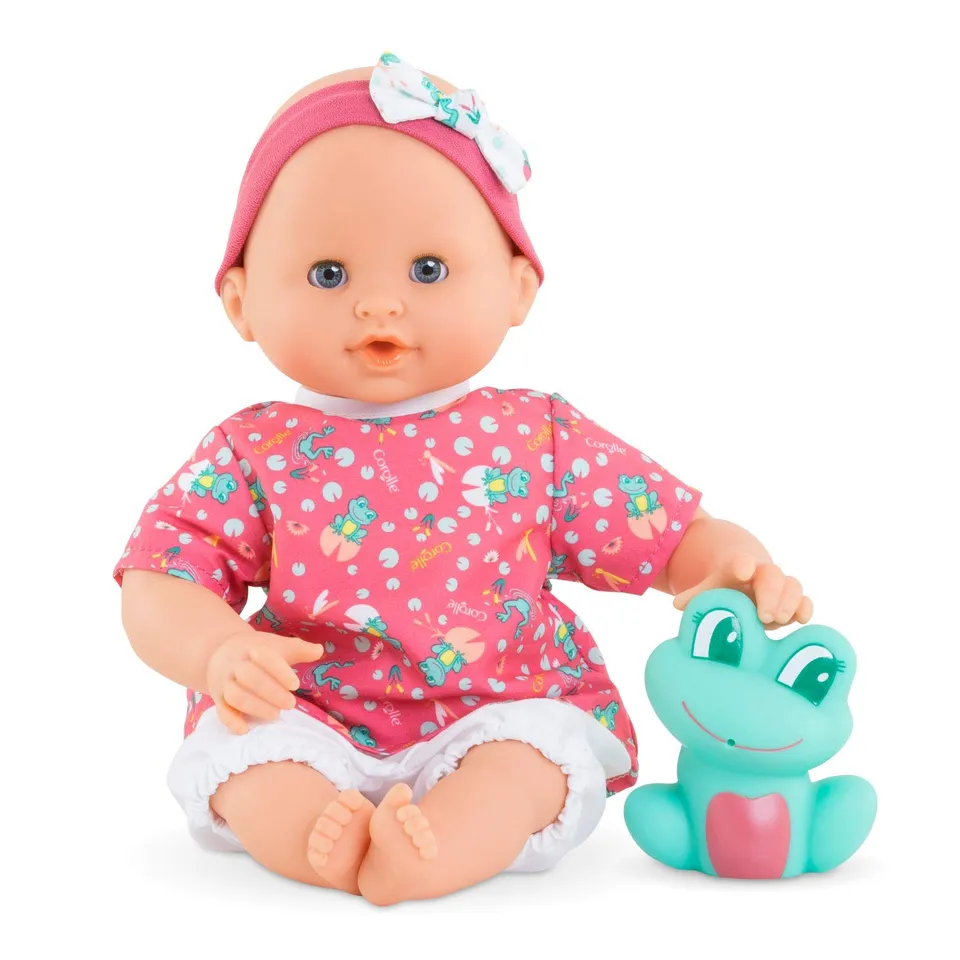 corolle-mon-premier-poupon-badebaby-oc-ane-30-cm-weichk-rper-badepuppe-mit-badet image 1