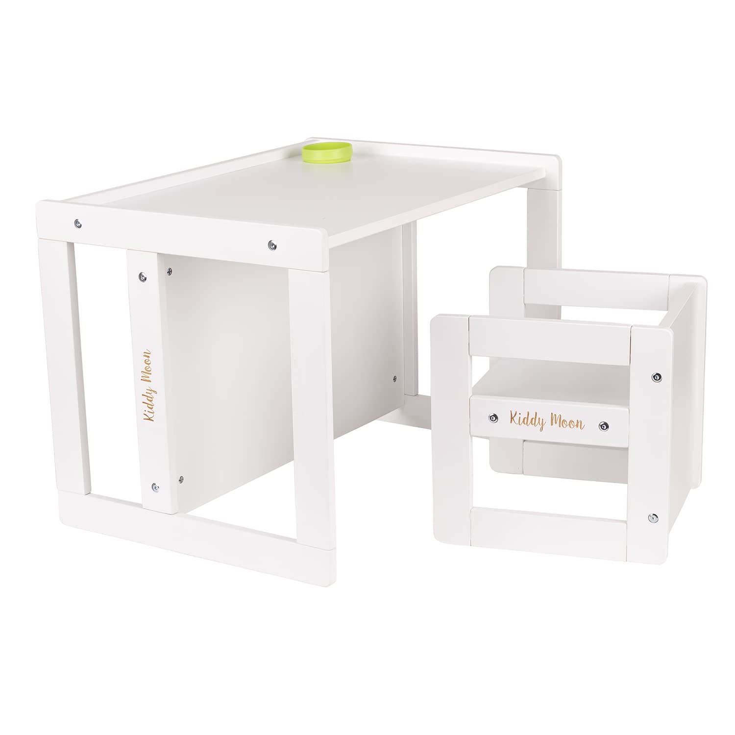 kiddymoon-kindertisch-mit-stuhl-2-in-1-wei image 4