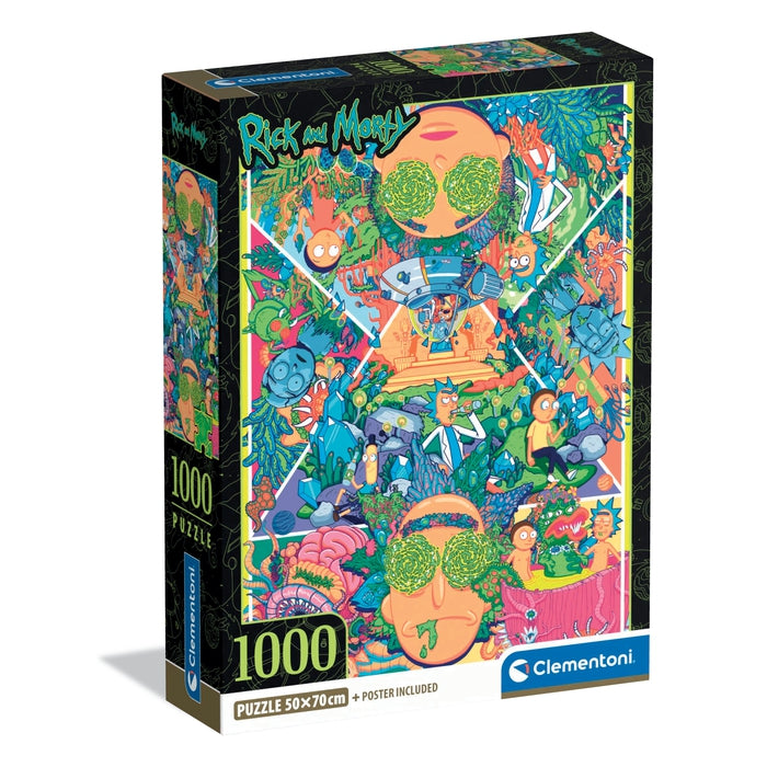 clementoni-rick-morty-puzzle-1000-teile-70-x-50-cm image 1