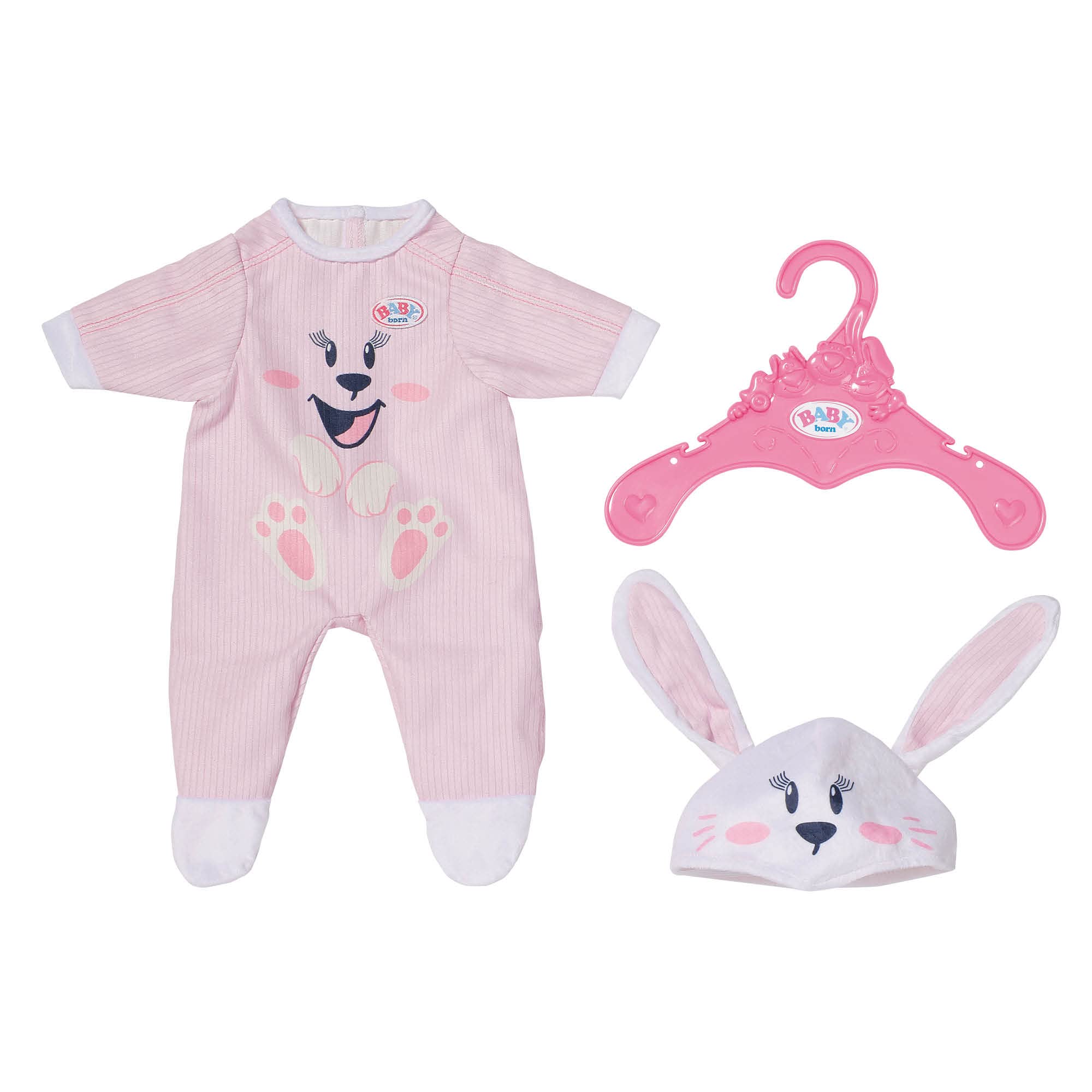 baby-born-hasen-strampler-puppenoverall-43-cm-mit-m-tze image 1