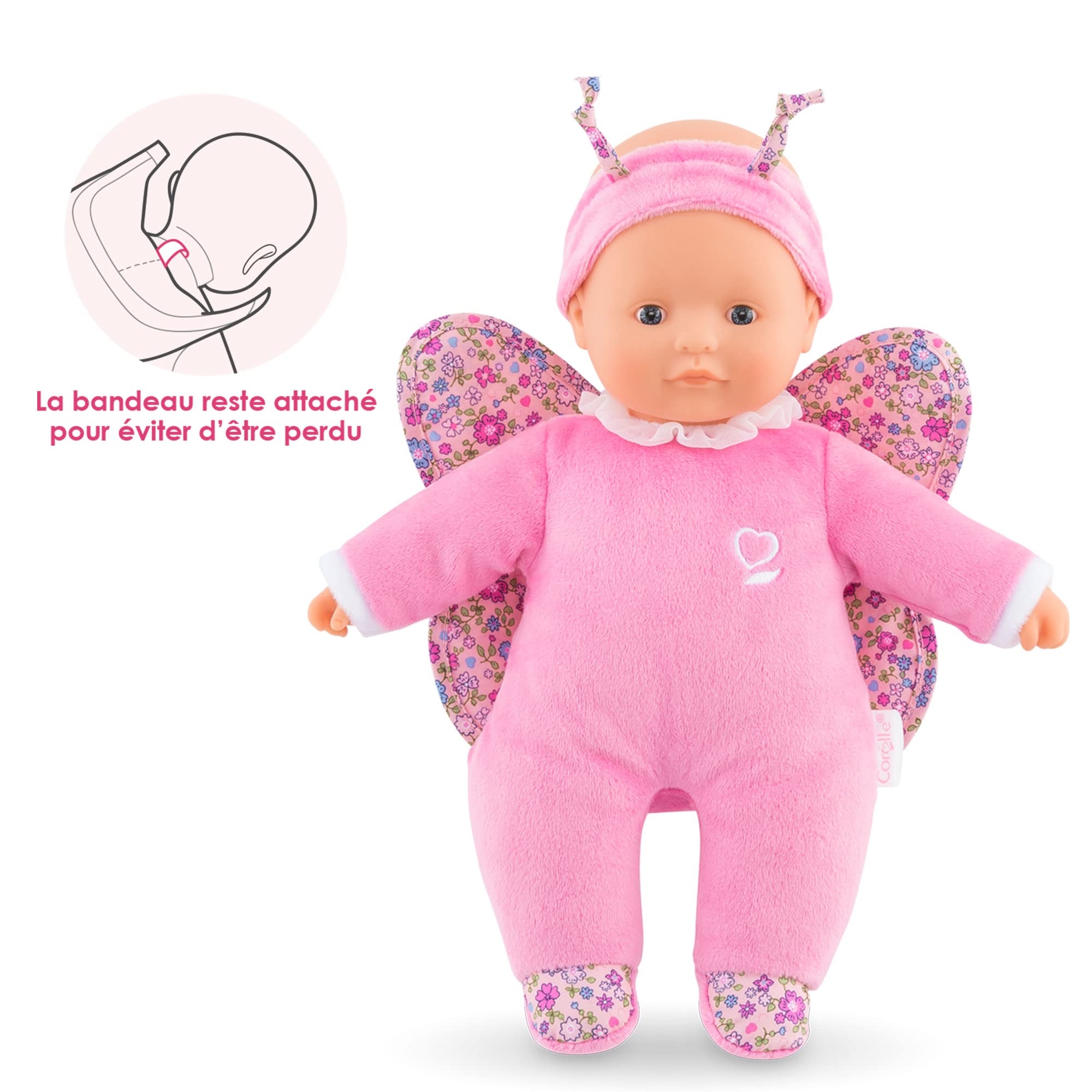 corolle-mon-doudou-sweetheart-schmetterling-weichk-rperpuppe-30-cm image 4