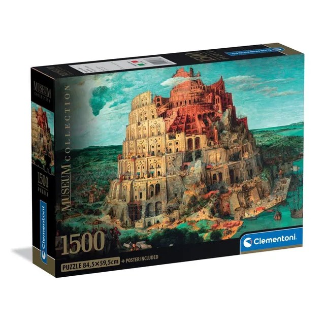 clementoni-babel-tower-puzzle-1500-teile-59-2-x-84-3-cm-kunst image 1