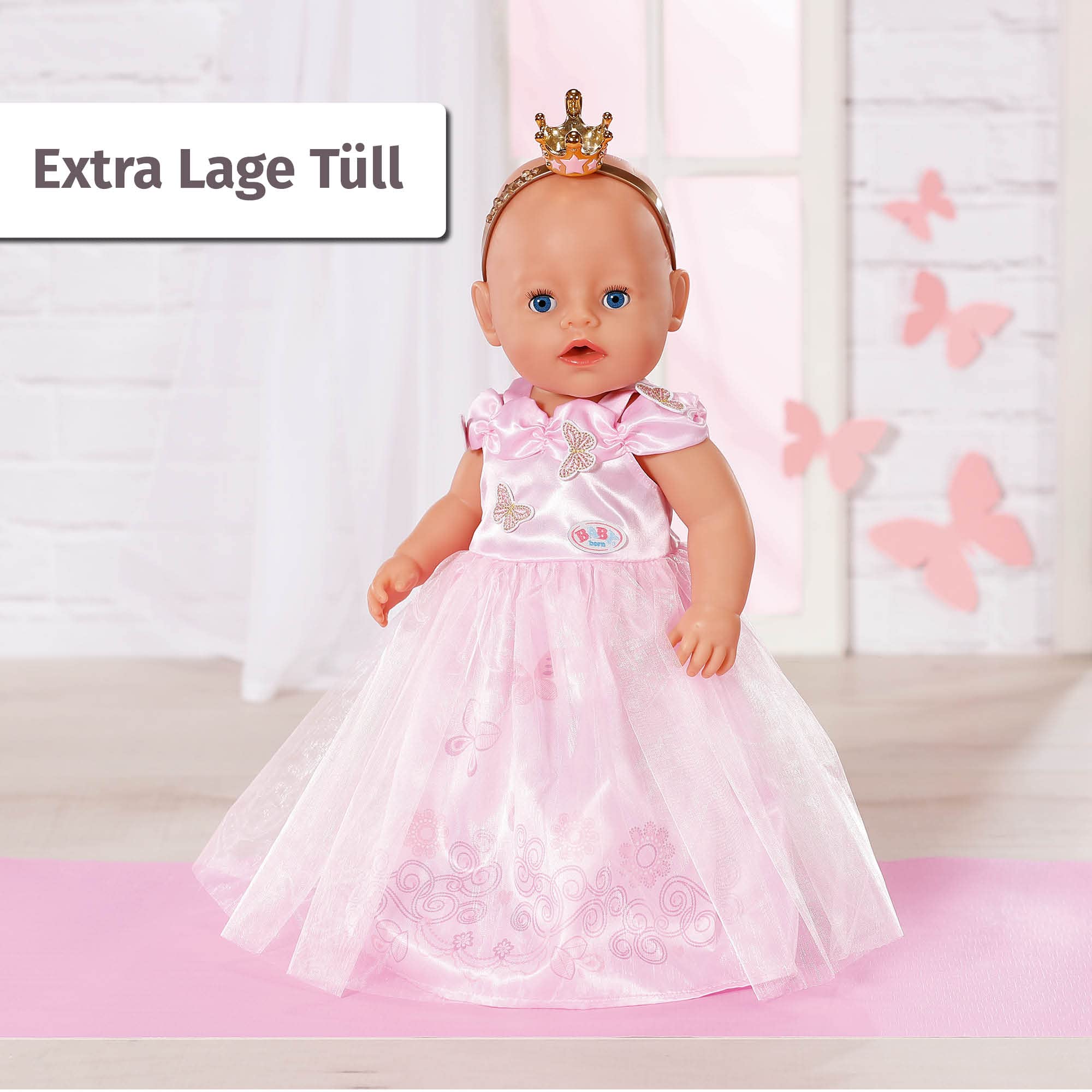 baby-born-deluxe-prinzessin-kleid-set-43-cm-prinzessinnenkleid-mit-krone image 4