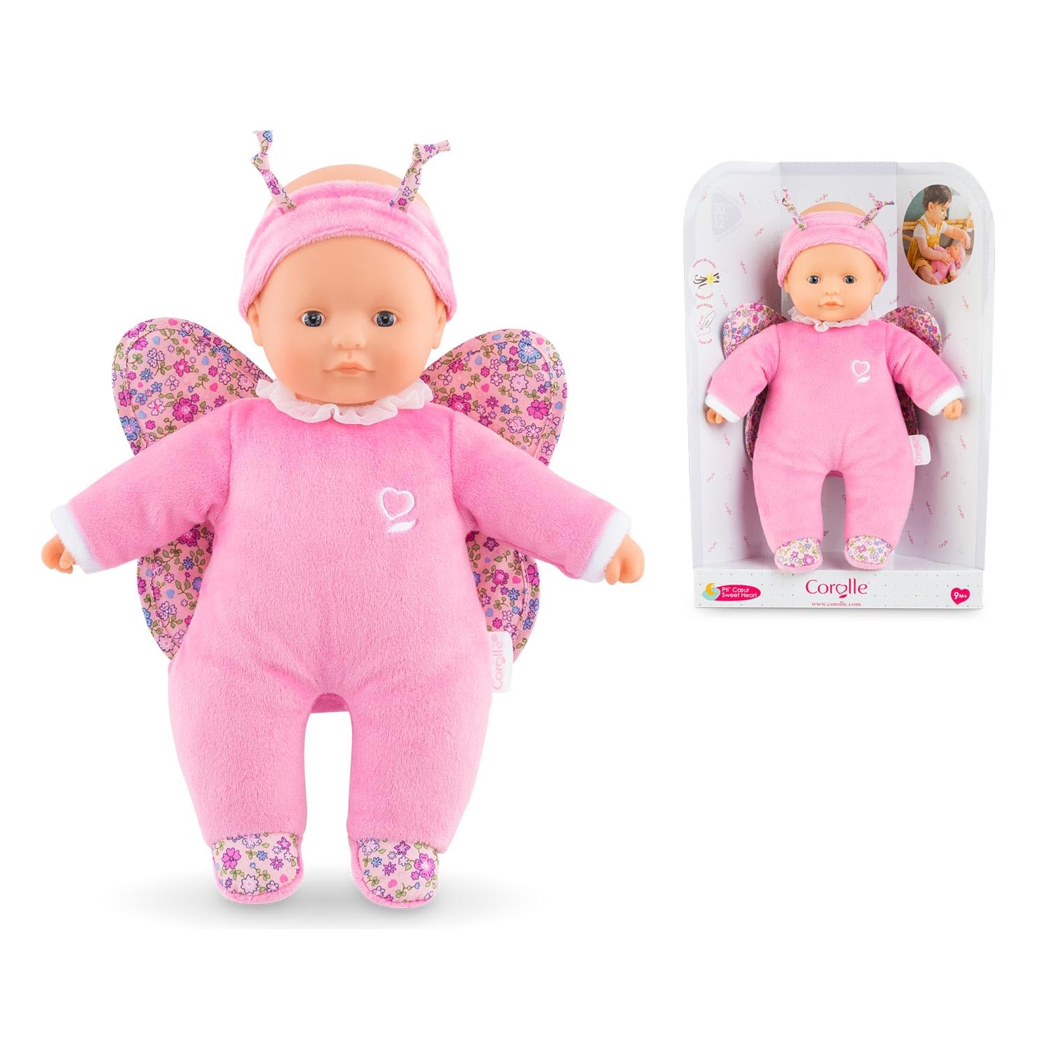 corolle-mon-doudou-sweetheart-schmetterling-weichk-rperpuppe-30-cm image 7
