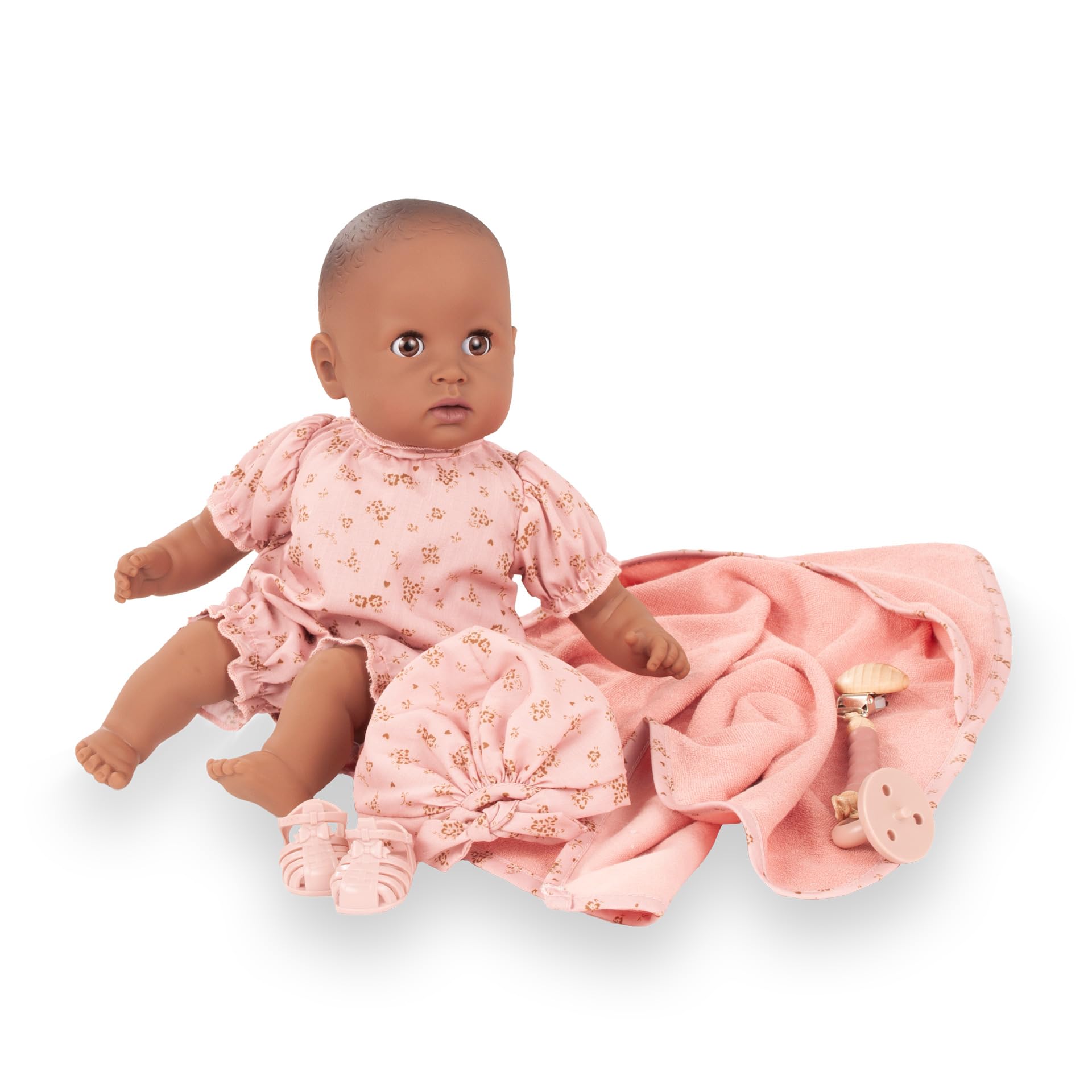 g-tz-cosy-aquini-millefleur-badepuppe-33-cm-mit-braunen-schlafaugen image 3