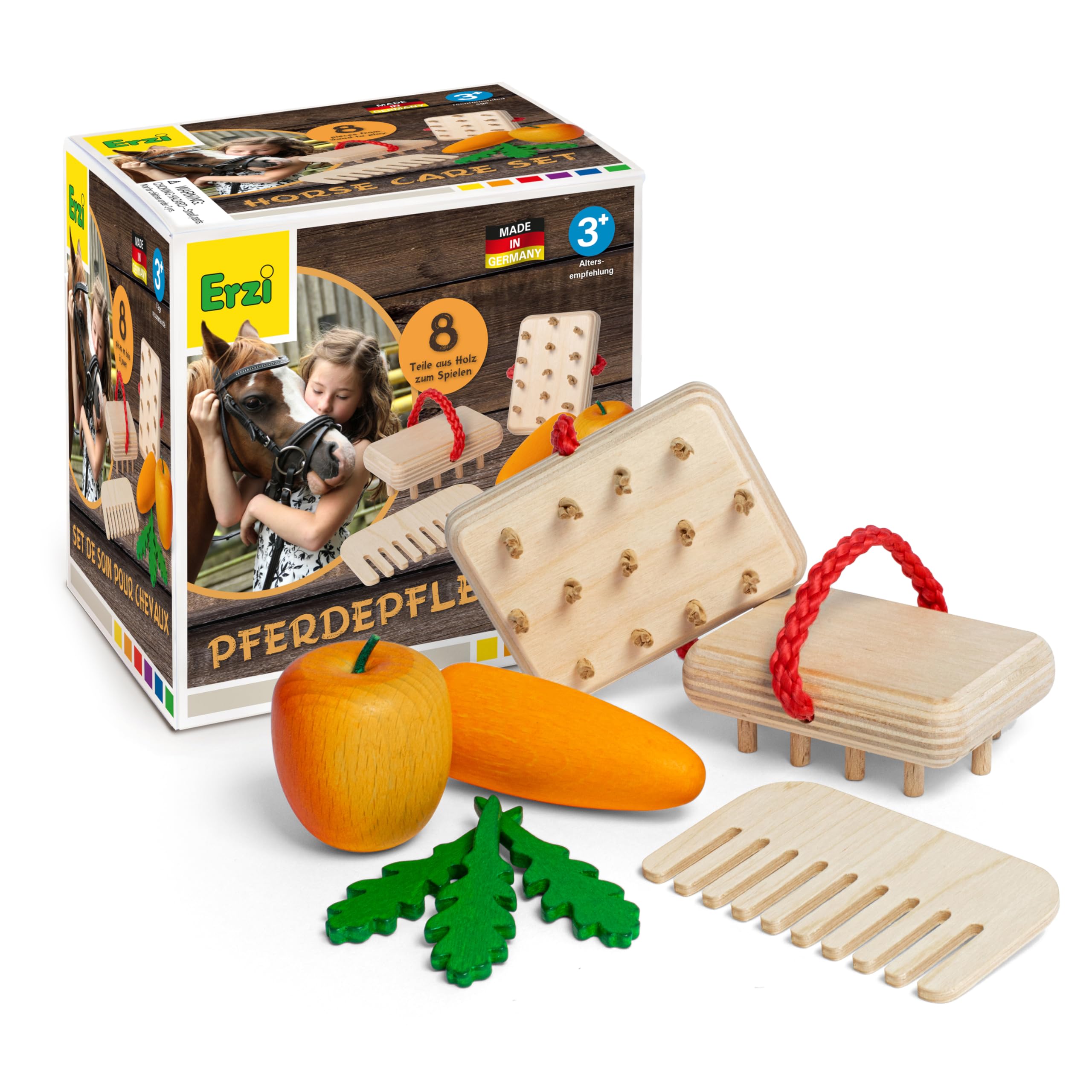 erzi-42645-sortierung-pferdepflege-aus-holz image 1