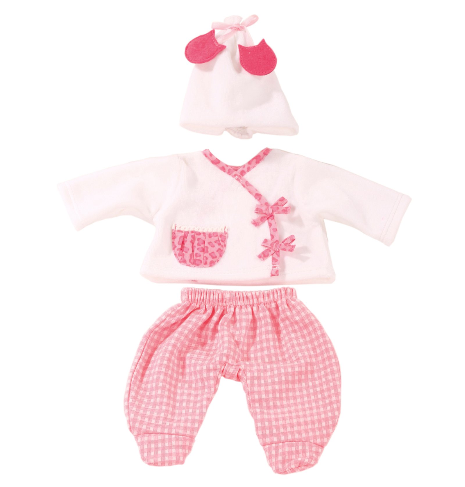 g-tz-3402588-kombi-leo-karo-puppenkleidung-gr-s-30-33-cm-3-teilig image 1