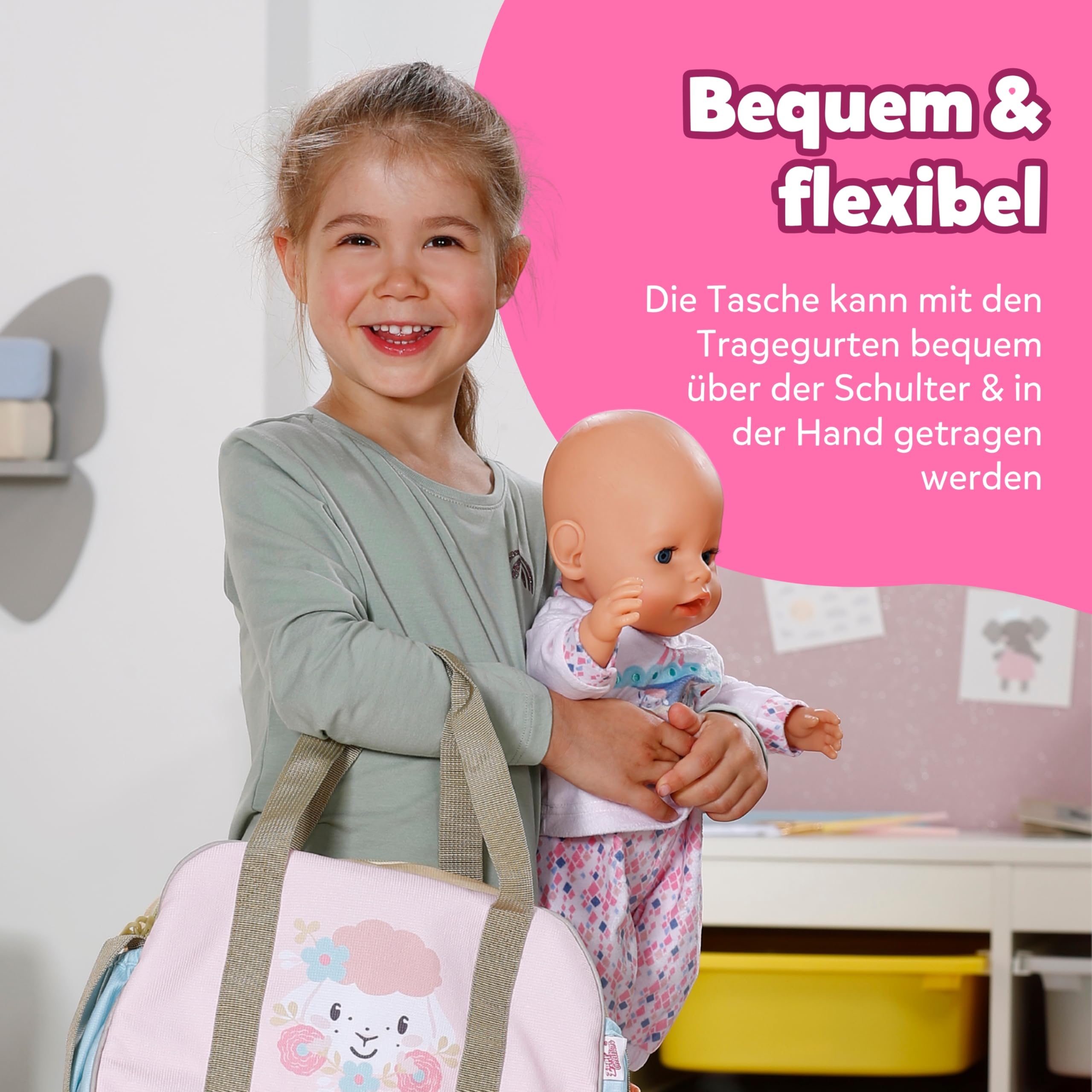 baby-born-wickeltasche-blumen-mit-zubeh-r-f-r-36-und-43-cm-puppen image 5
