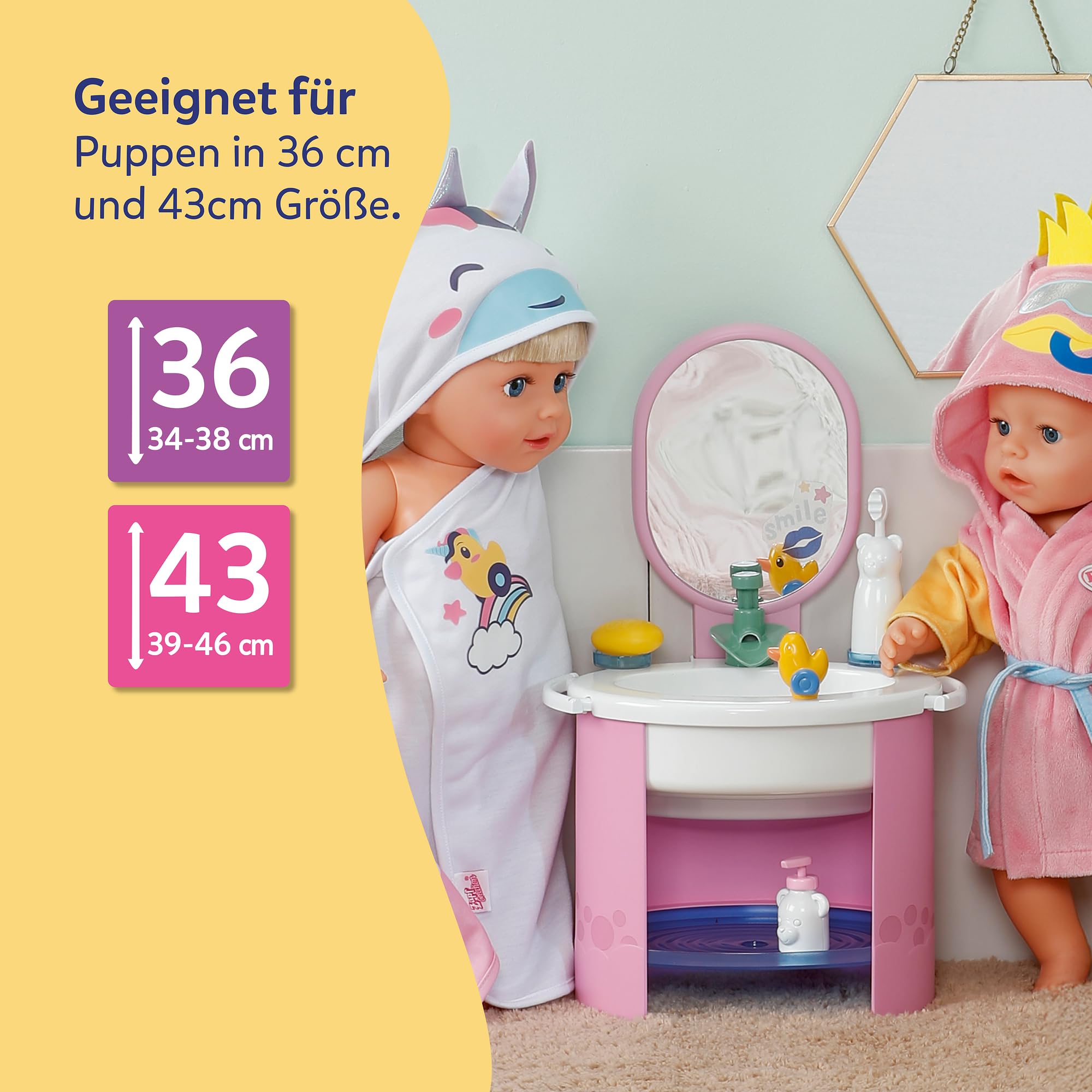 baby-born-waschbecken-mit-sound-und-zubeh-r-f-r-36-und-43-cm-puppen image 6