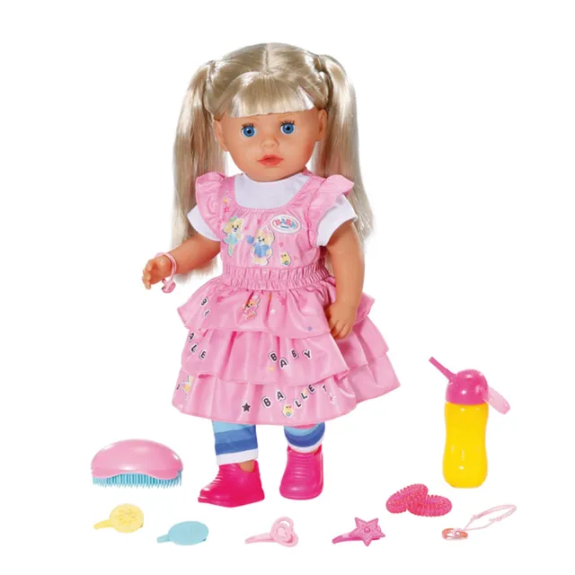 baby-born-kindergarten-little-sister-36-cm-puppe-mit-haaren-und-7-funktionen image 1