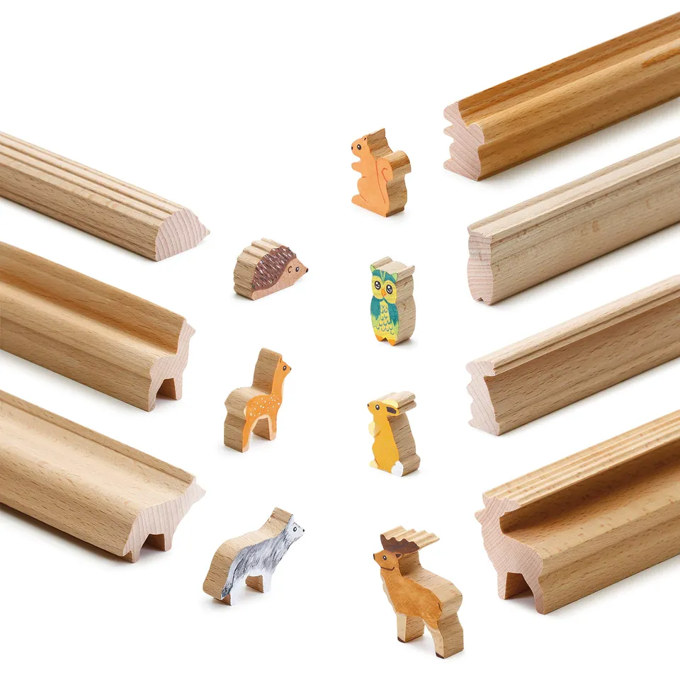 erzi-41263-bastelleisten-waldtiere-aus-holz-lernmaterial-7-teilig image 1