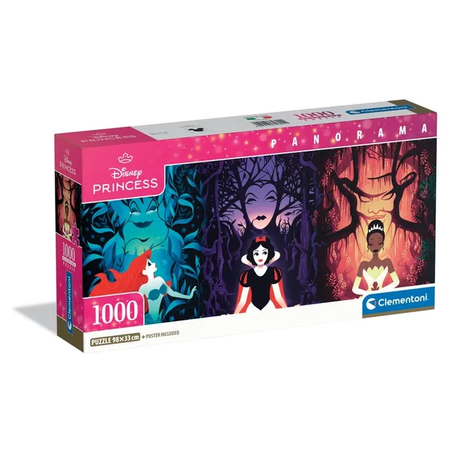 clementoni-disney-prinzessinnen-puzzle-1000-teile-princess-panorama-98-x-33-cm image 1