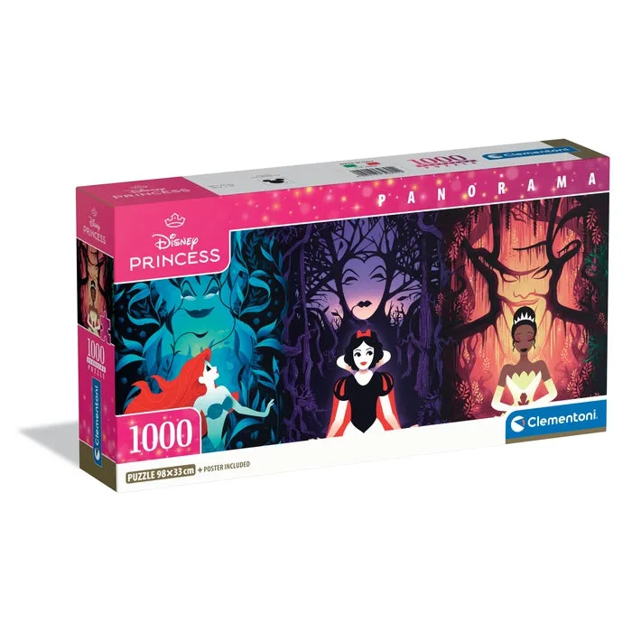 clementoni-disney-prinzessinnen-puzzle-1000-teile-princess-panorama-98-x-33-cm image 1
