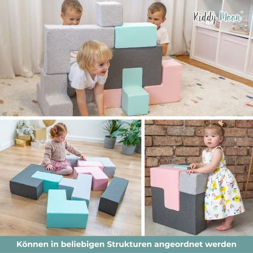 kiddymoon-schaumstoff-w-rfel-9-st-ck-14-cm-bausteine-set-mix-hellgrau-dunkelgrau image 8