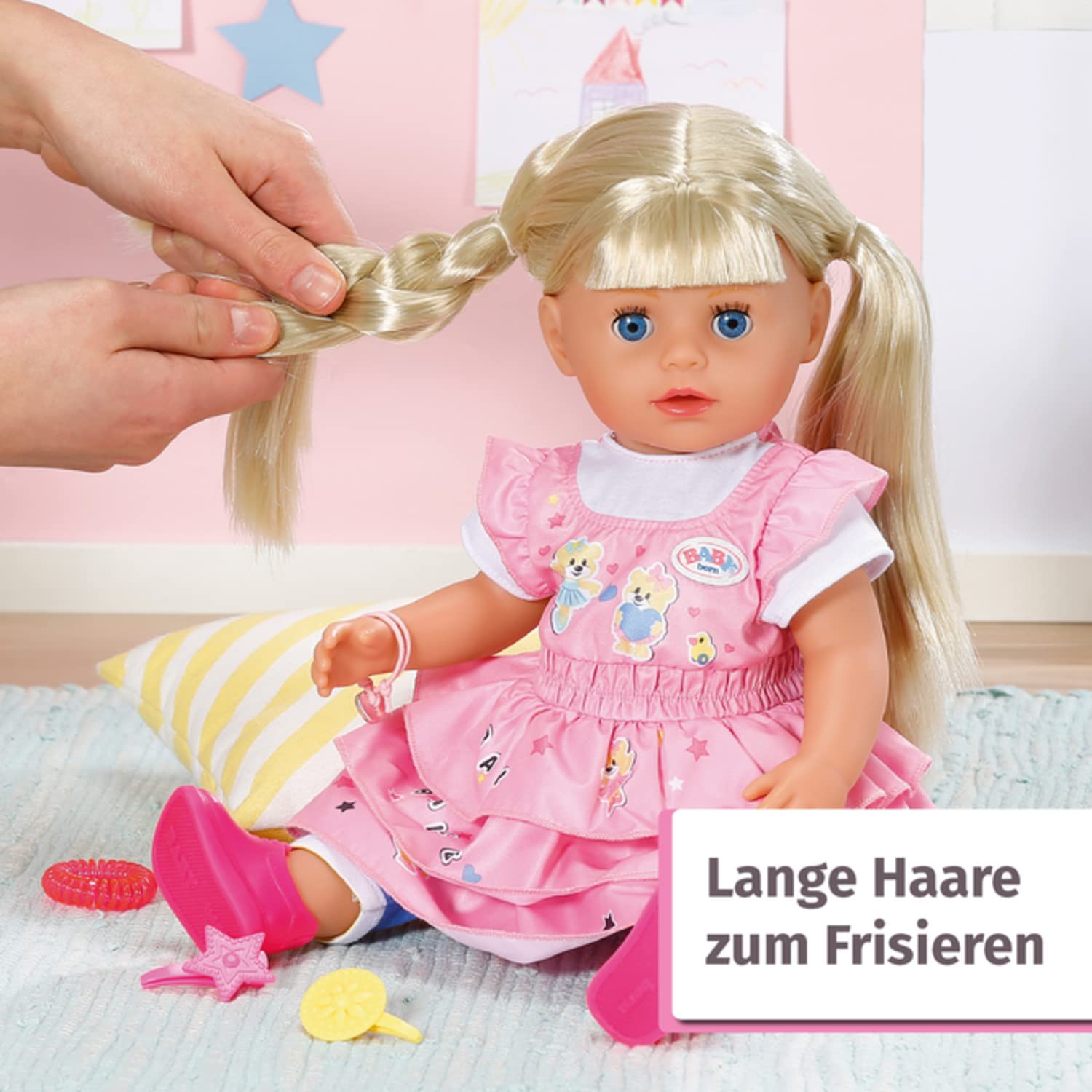 baby-born-kindergarten-little-sister-36-cm-puppe-mit-haaren-und-7-funktionen image 5