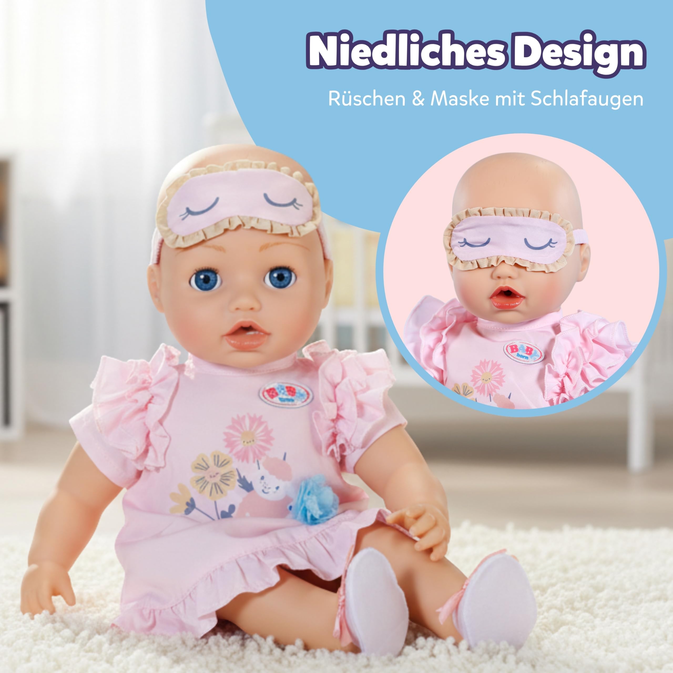 baby-born-nachthemd-set-f-r-43-cm-puppen-mit-schlafmaske-und-pantoffeln image 3