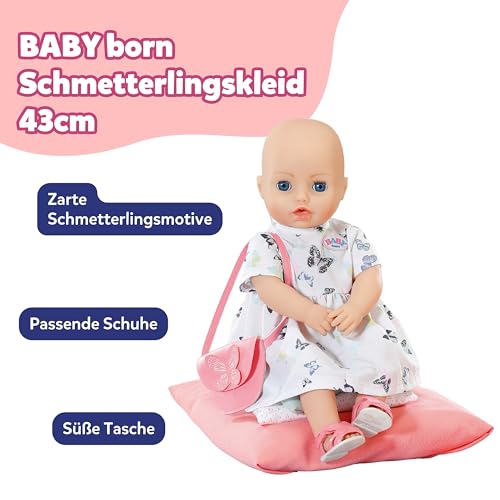 baby-born-schmetterlingskleid-puppenkleid-43-cm-mit-tasche-und-schuhen image 8