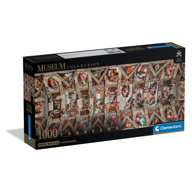 clementoni-vaticani-sistina-puzzle-1000-teile-98-x-33-cm-kunst image 1