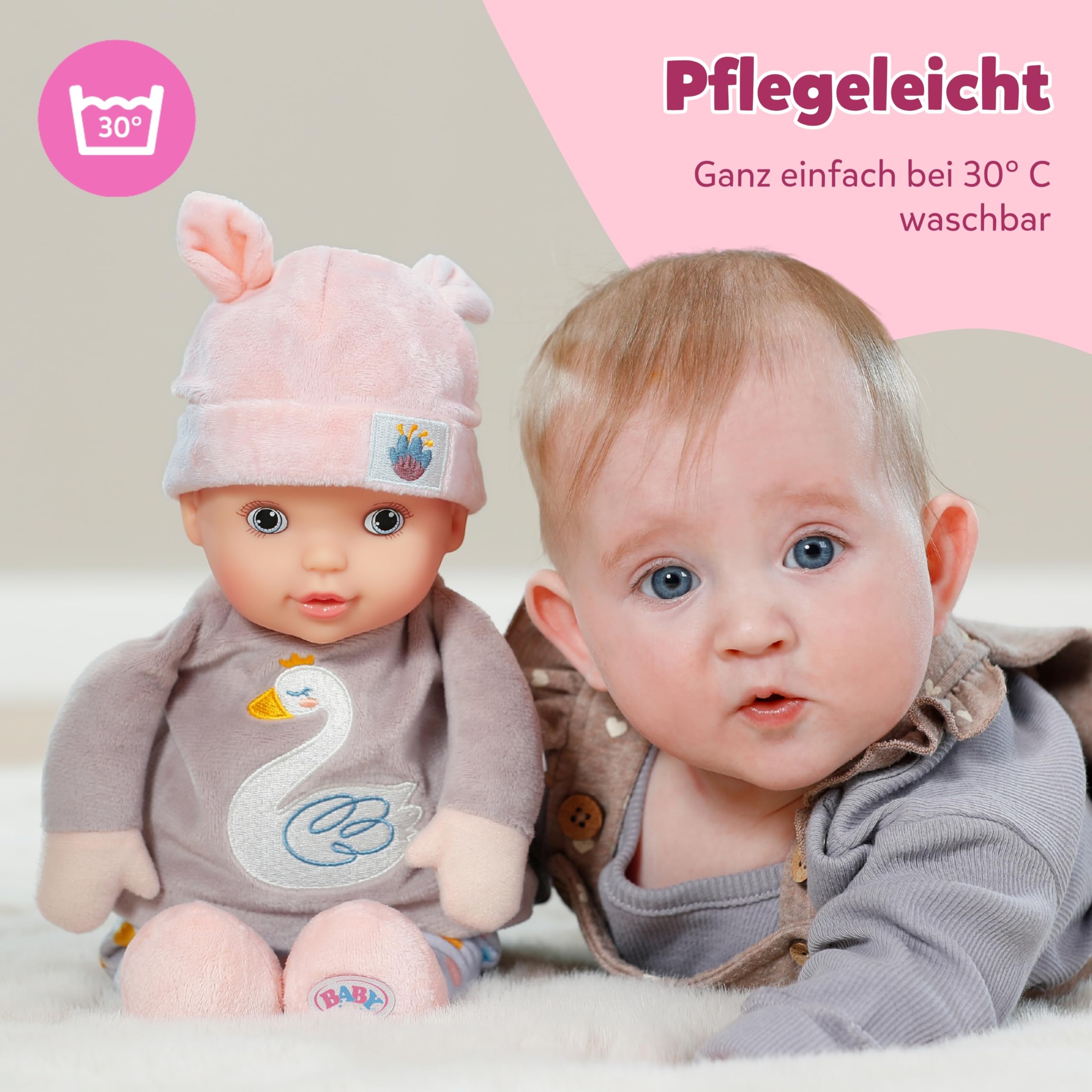 baby-born-for-babies-sweetie-mauve-30-cm-stoffpuppe-mit-rassel image 5