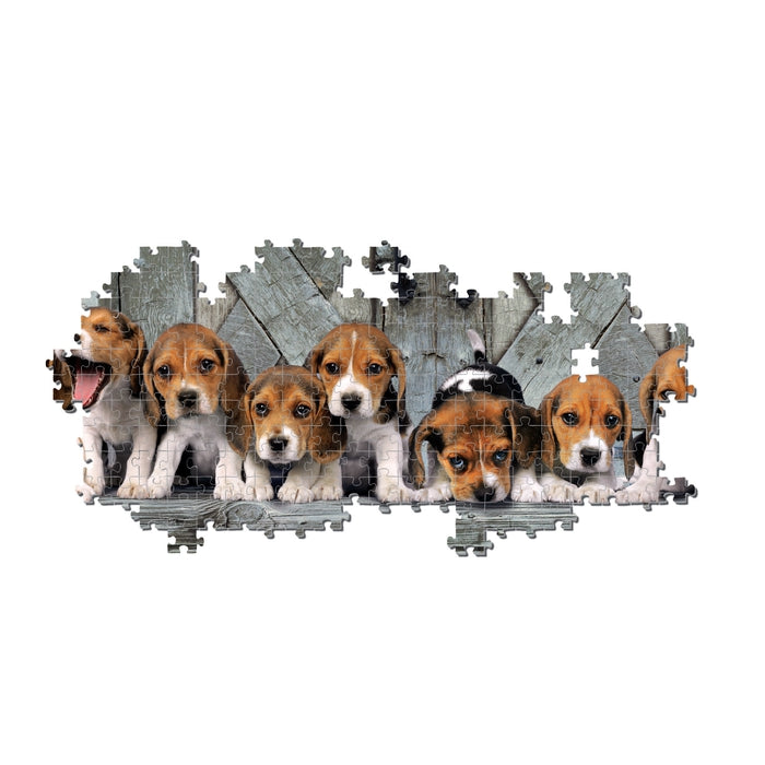 clementoni-beagles-puzzle-1000-teile-98-x-33-cm-panorama image 3