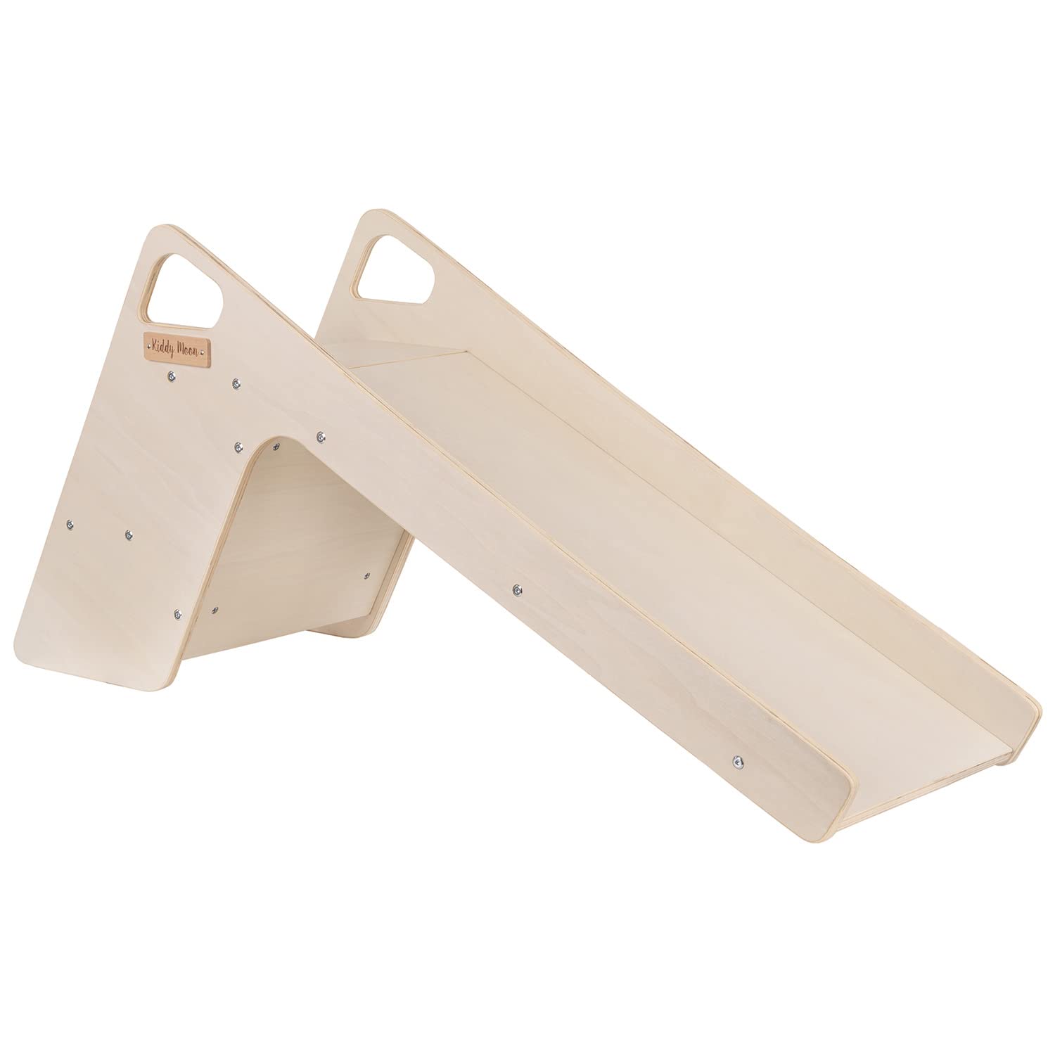 kiddymoon-kinder-rutsche-holz-montessori-natur-52-cm image 2