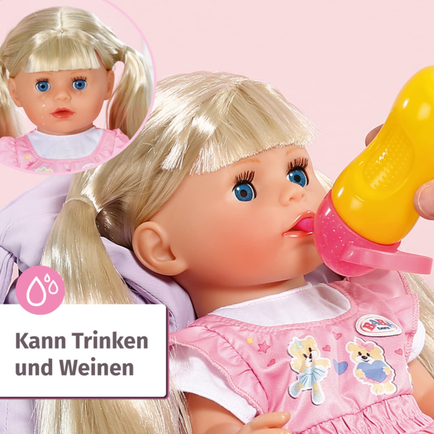 baby-born-kindergarten-little-sister-36-cm-puppe-mit-haaren-und-7-funktionen image 3