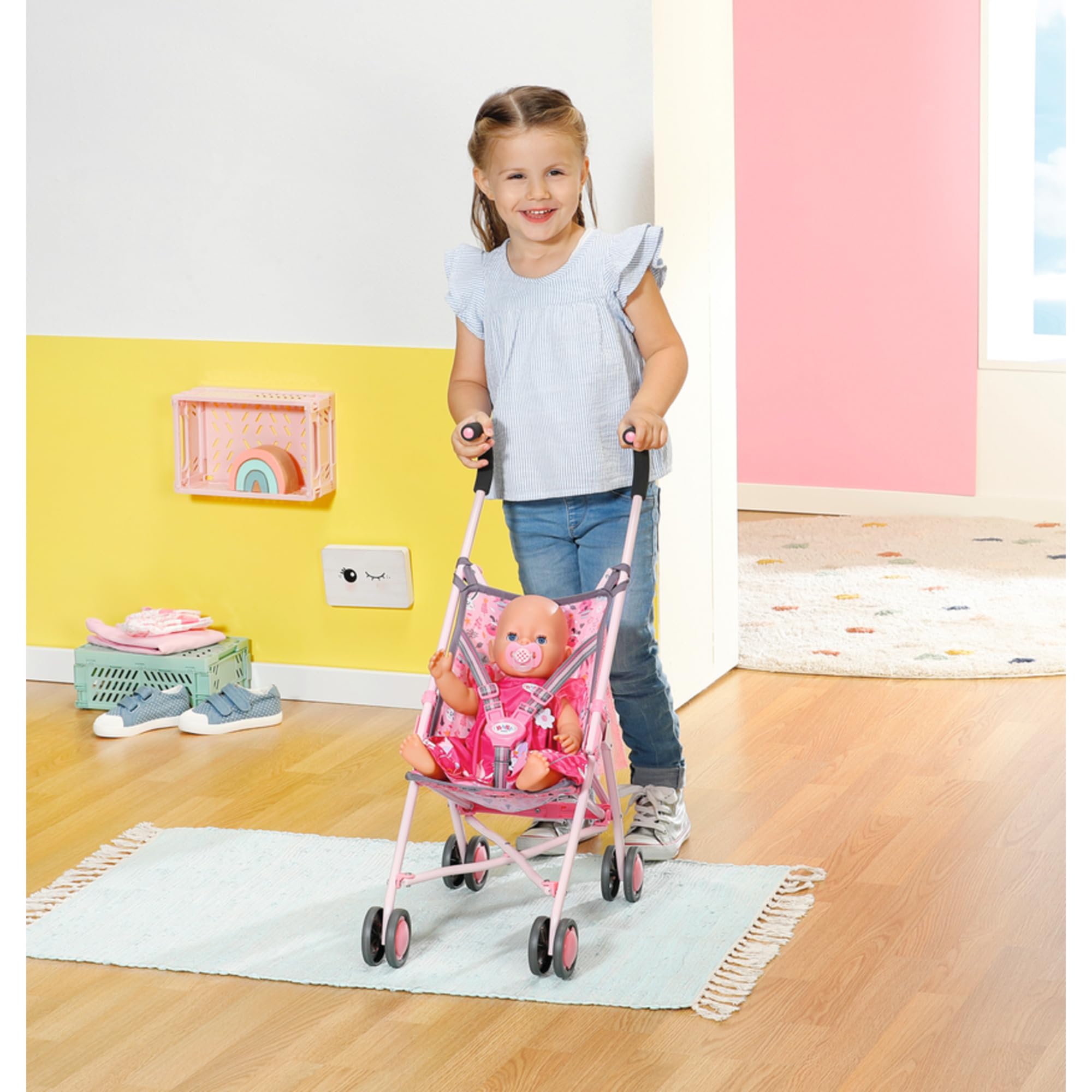 baby-born-stroller-puppenwagen-faltbar-rosa-62-cm image 4