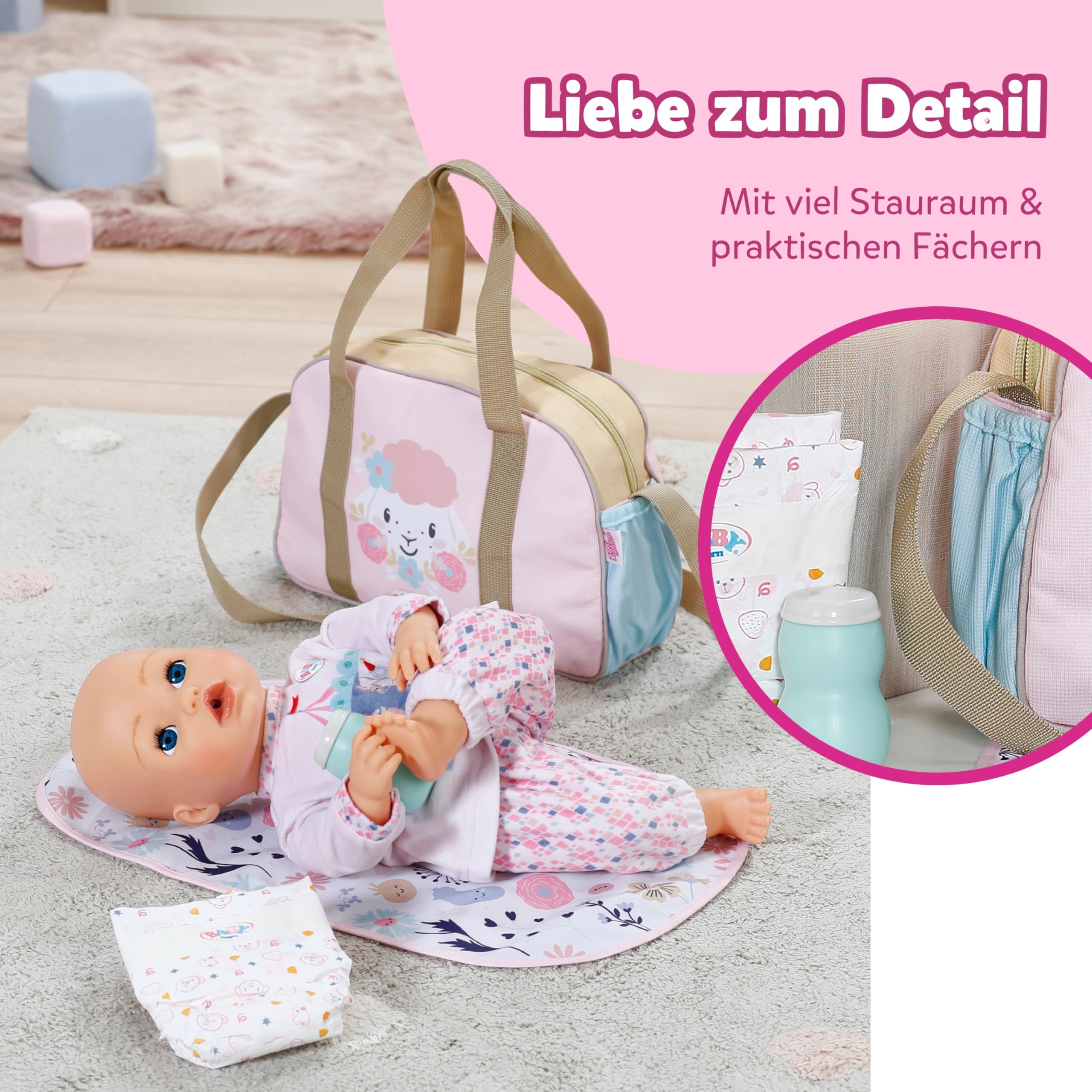 baby-born-wickeltasche-blumen-mit-zubeh-r-f-r-36-und-43-cm-puppen image 4