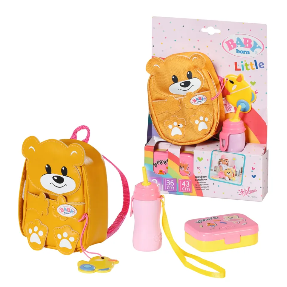 baby-born-kindergarten-rucksack-b-r-f-r-36-cm-puppen-mit-brotdose-und-flasche image 1