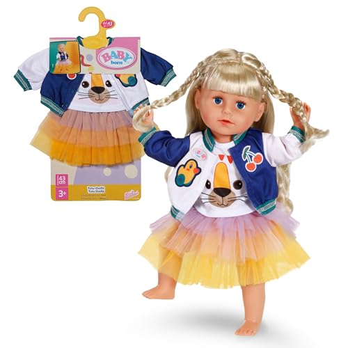 baby-born-tutu-outfit-f-r-43-cm-puppen-mit-t-llrock-und-jacke image 8